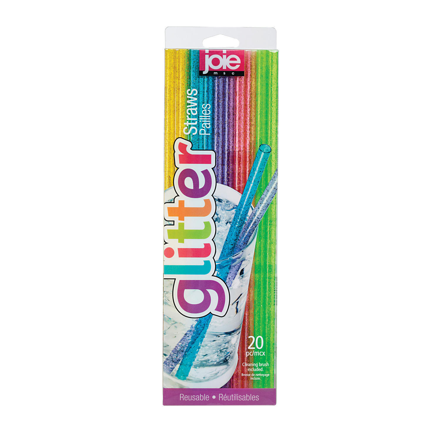 Joie 20 Pack Glitter Straws Cooking & Dining Iceland Foods