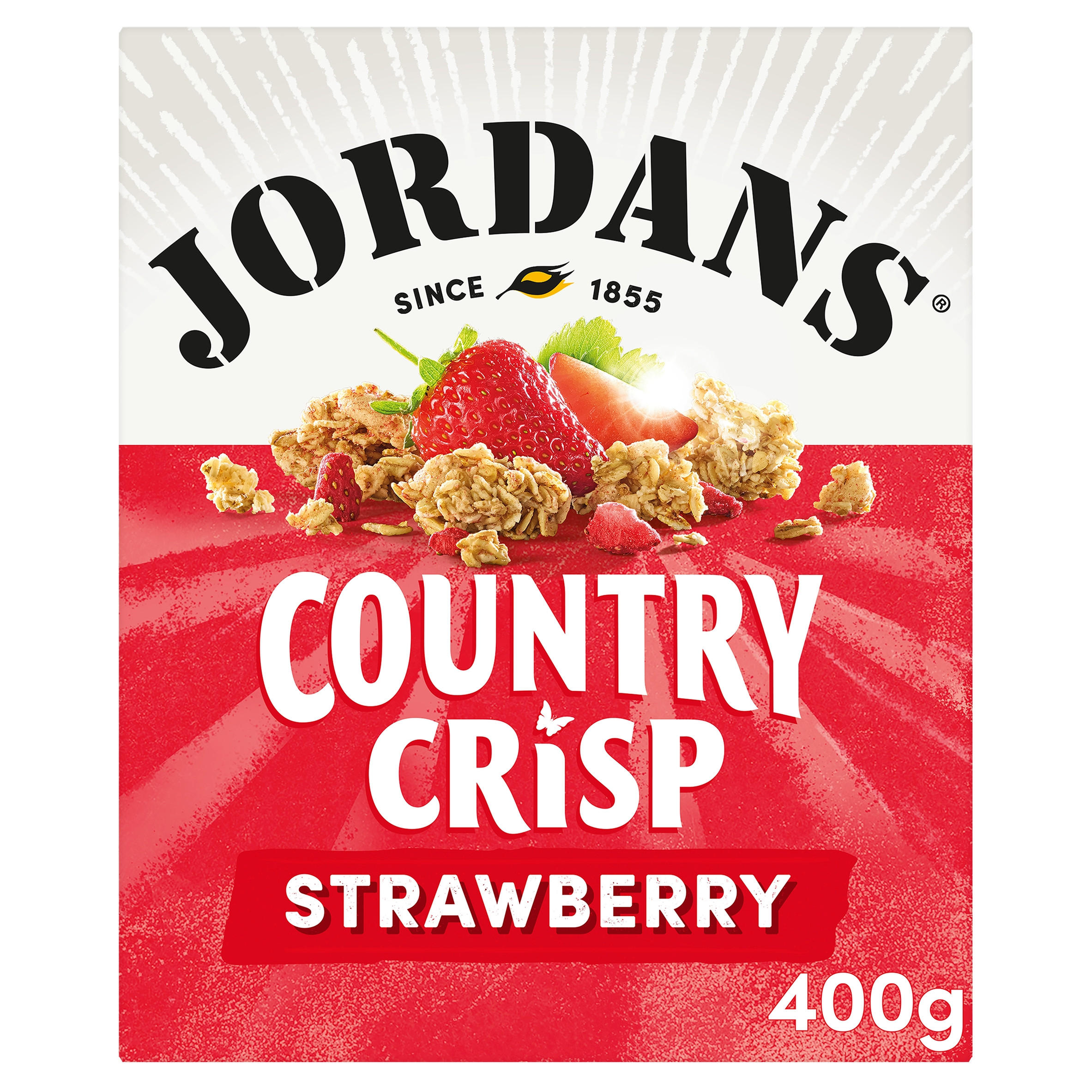 Jordans Country Crisp Strawberry 400g, folic acid free