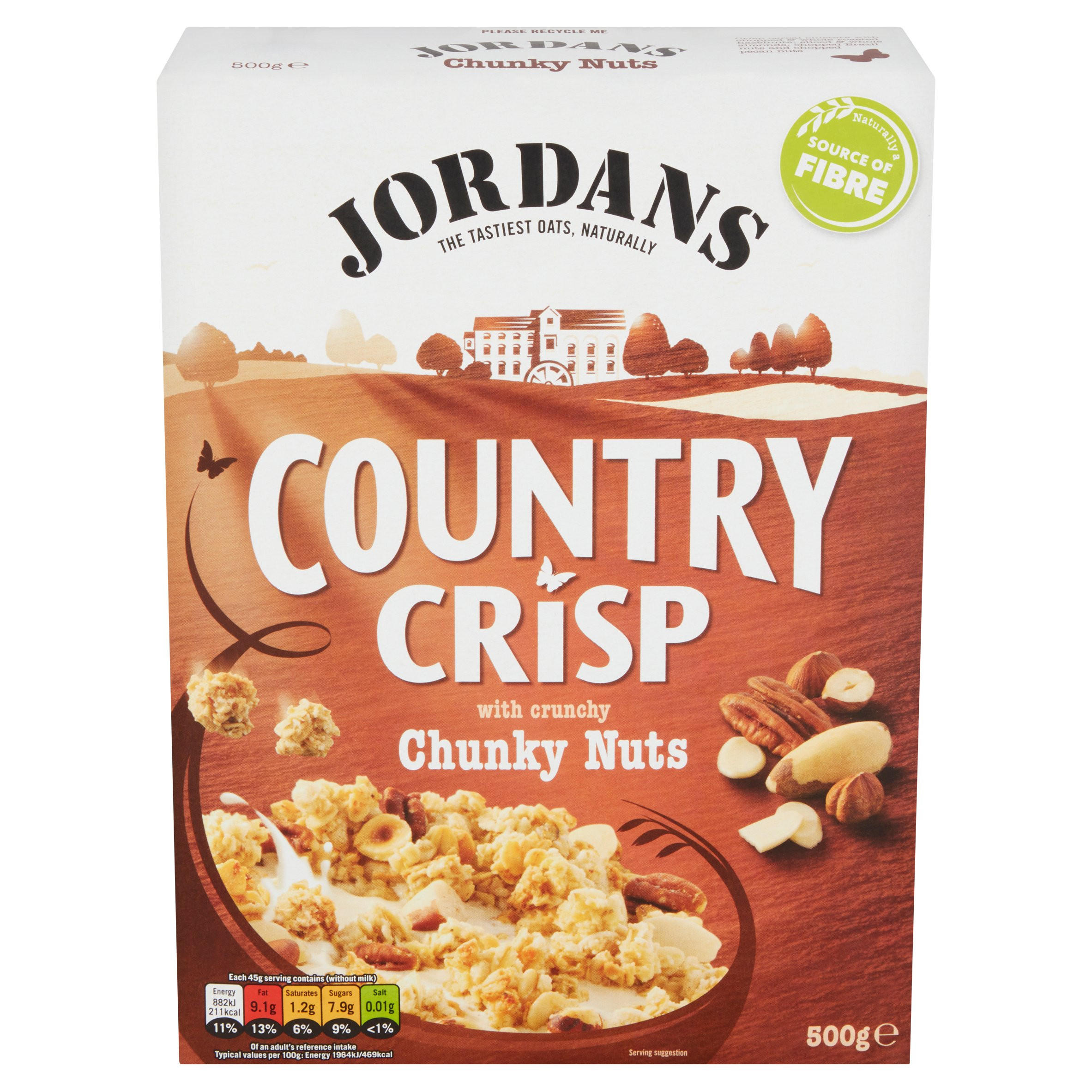 Jordans Country Crisp with Crunchy Chunky Nuts 500g Oats & Porridge
