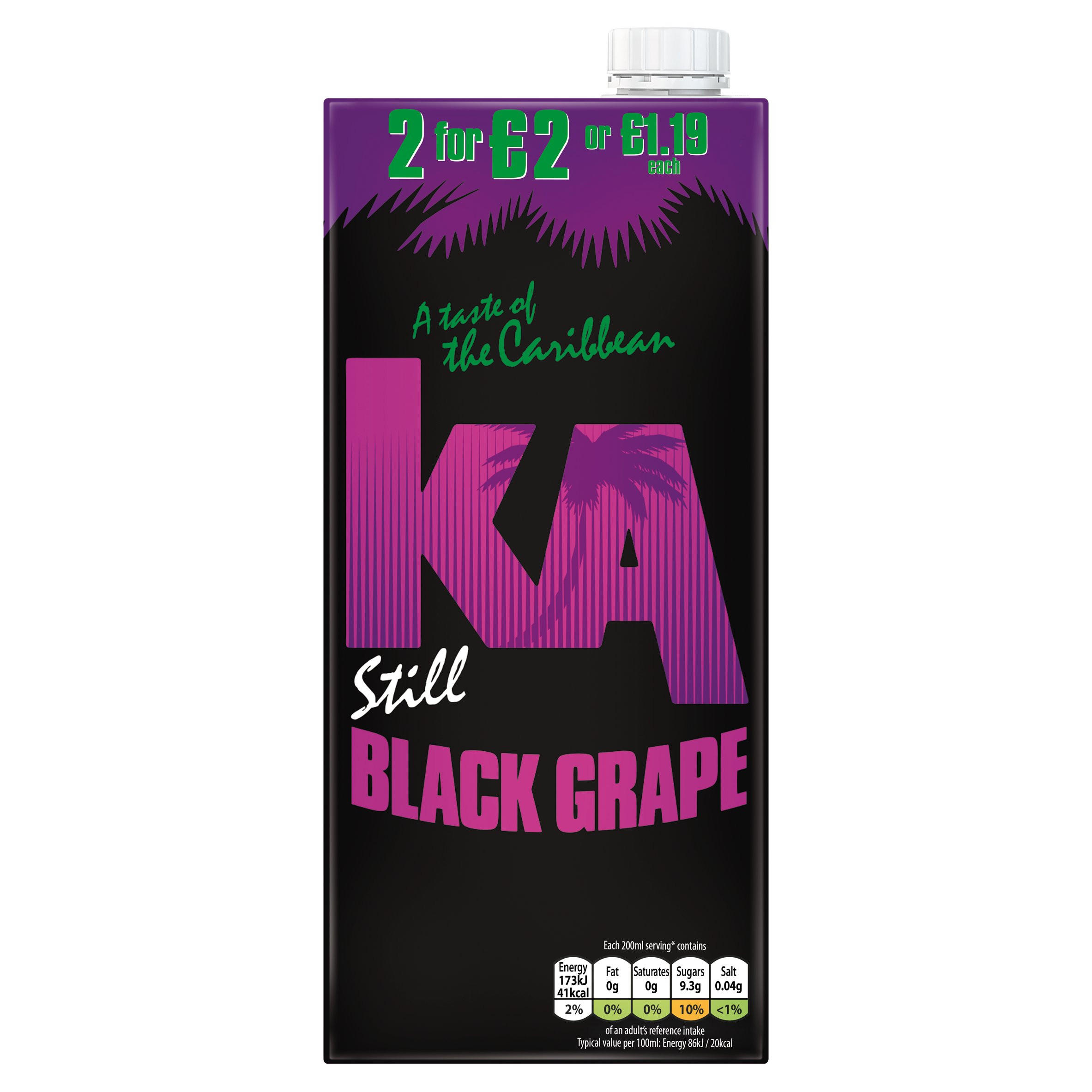 KA Still Black Grape Juice 1 L, PMP £1.19 or 2 for £2 | Fruit Juice ...
