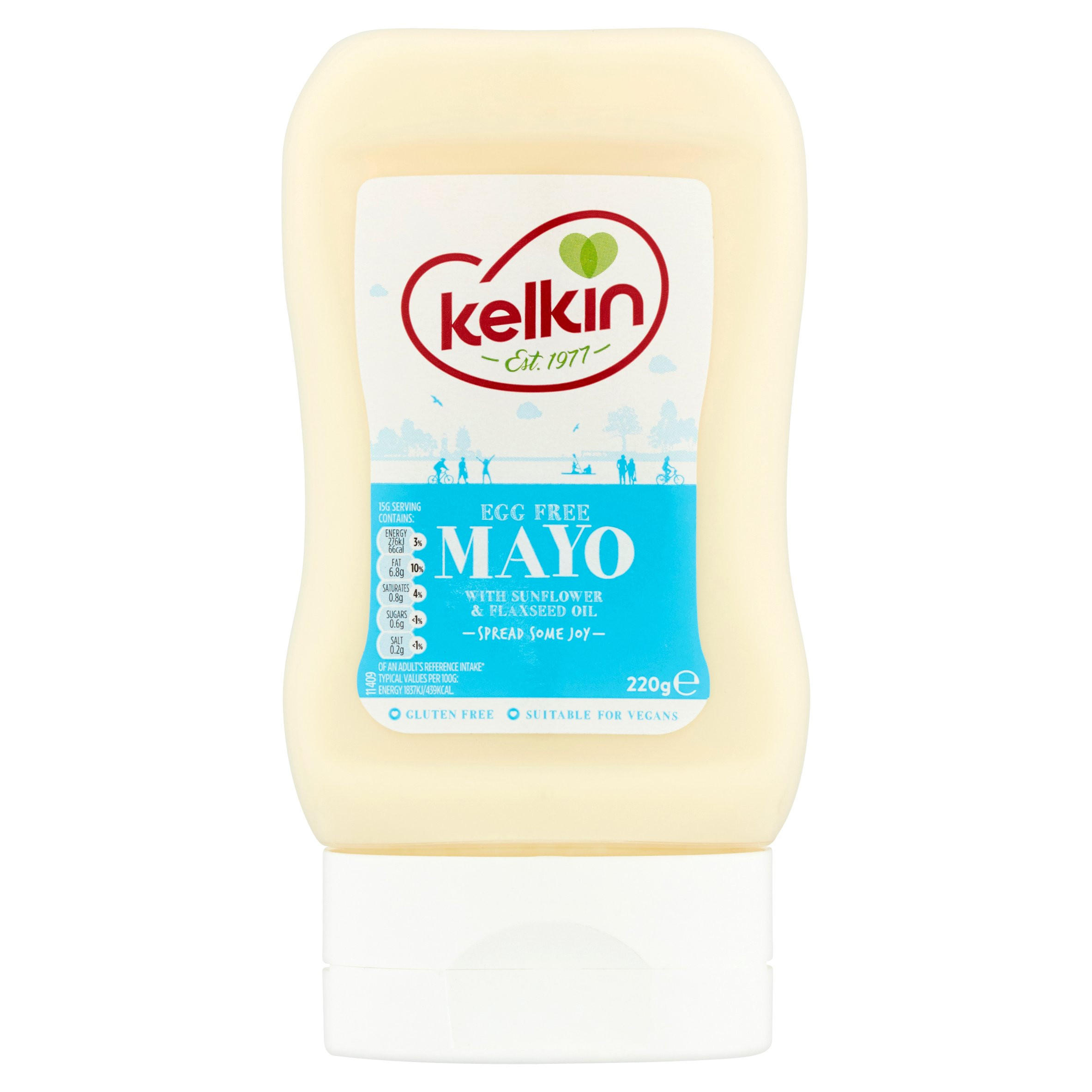 Kelkin Egg Free Mayo 220g, folic acid free