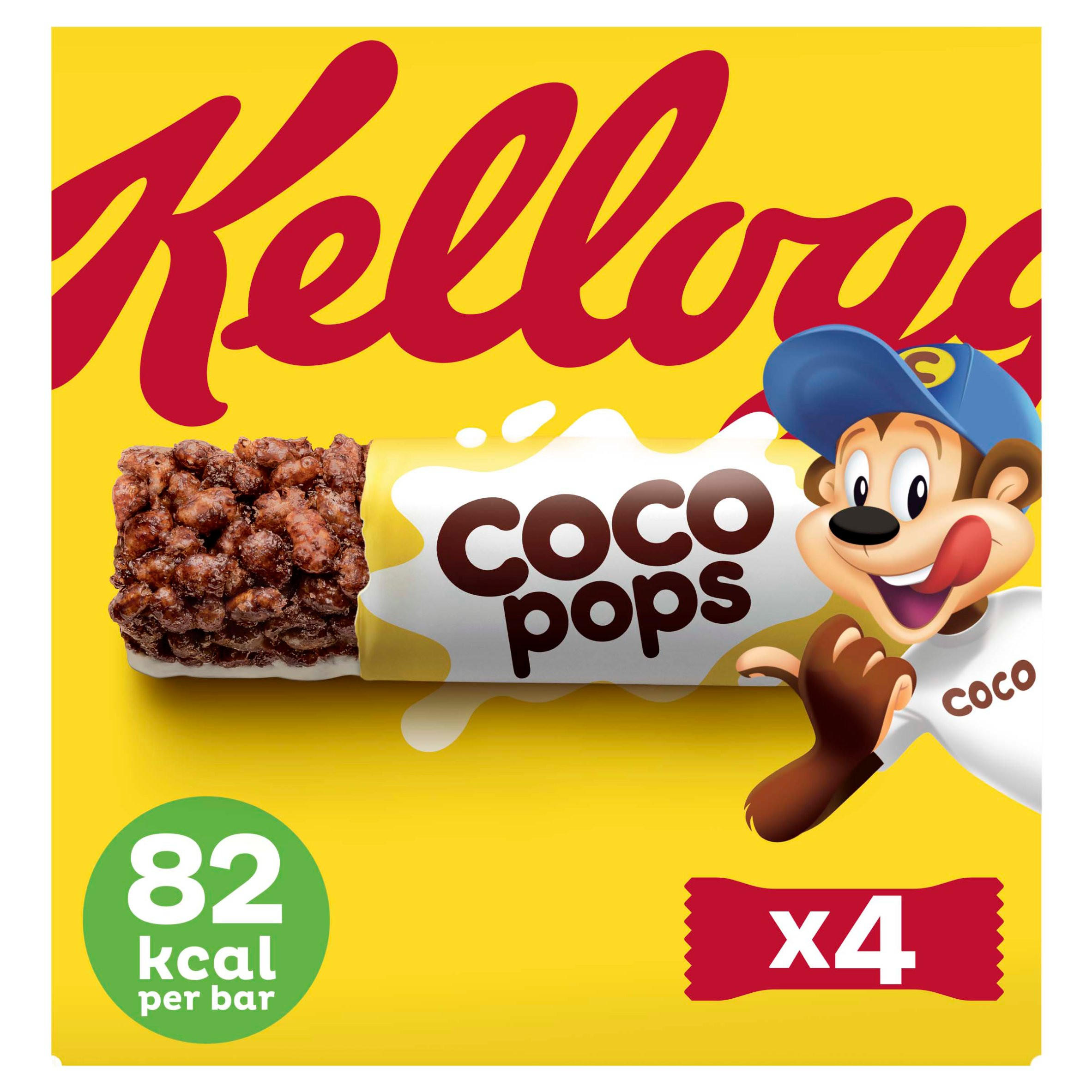 Kellogg's Coco Pops Cereal Milk Bars 4x20g