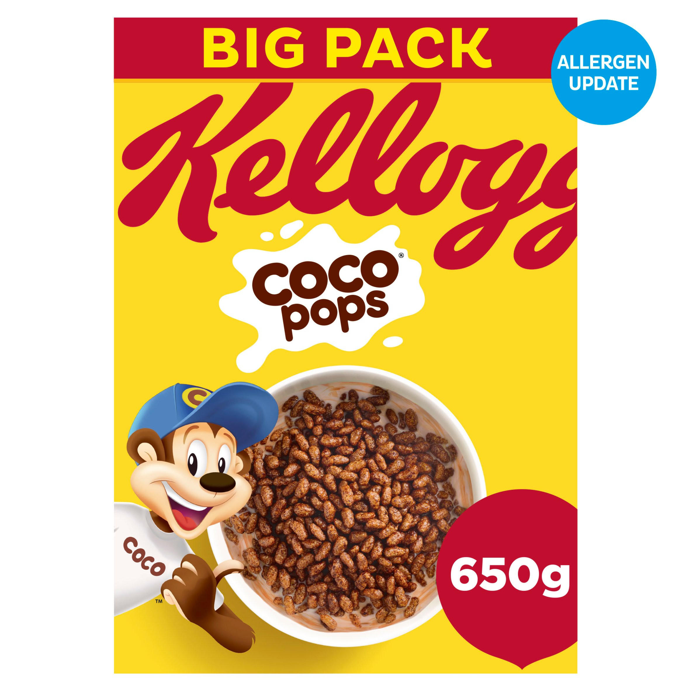 Kellogg's Coco Pops Chocolate Breakfast Cereal 650g