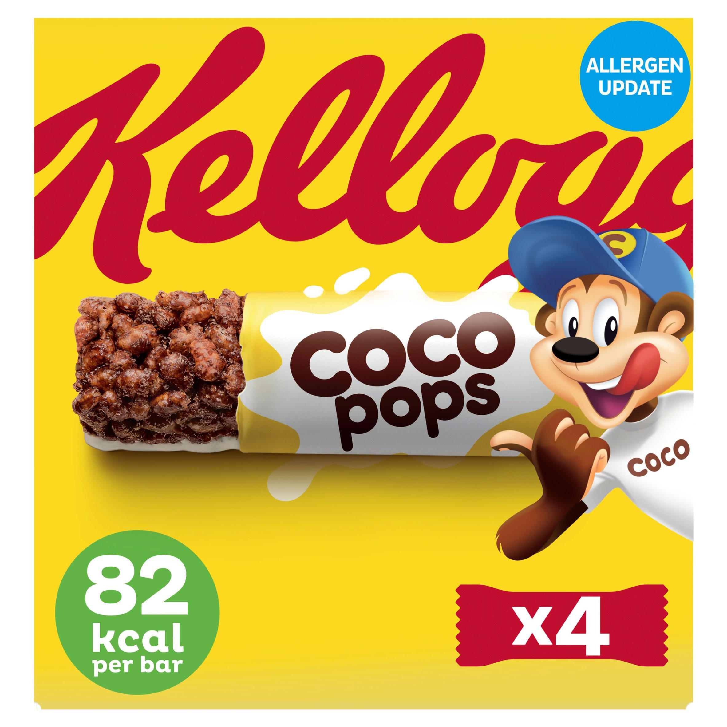 Coco Pops Chocolate Cereal Milk Snack Bars 4 x 20g