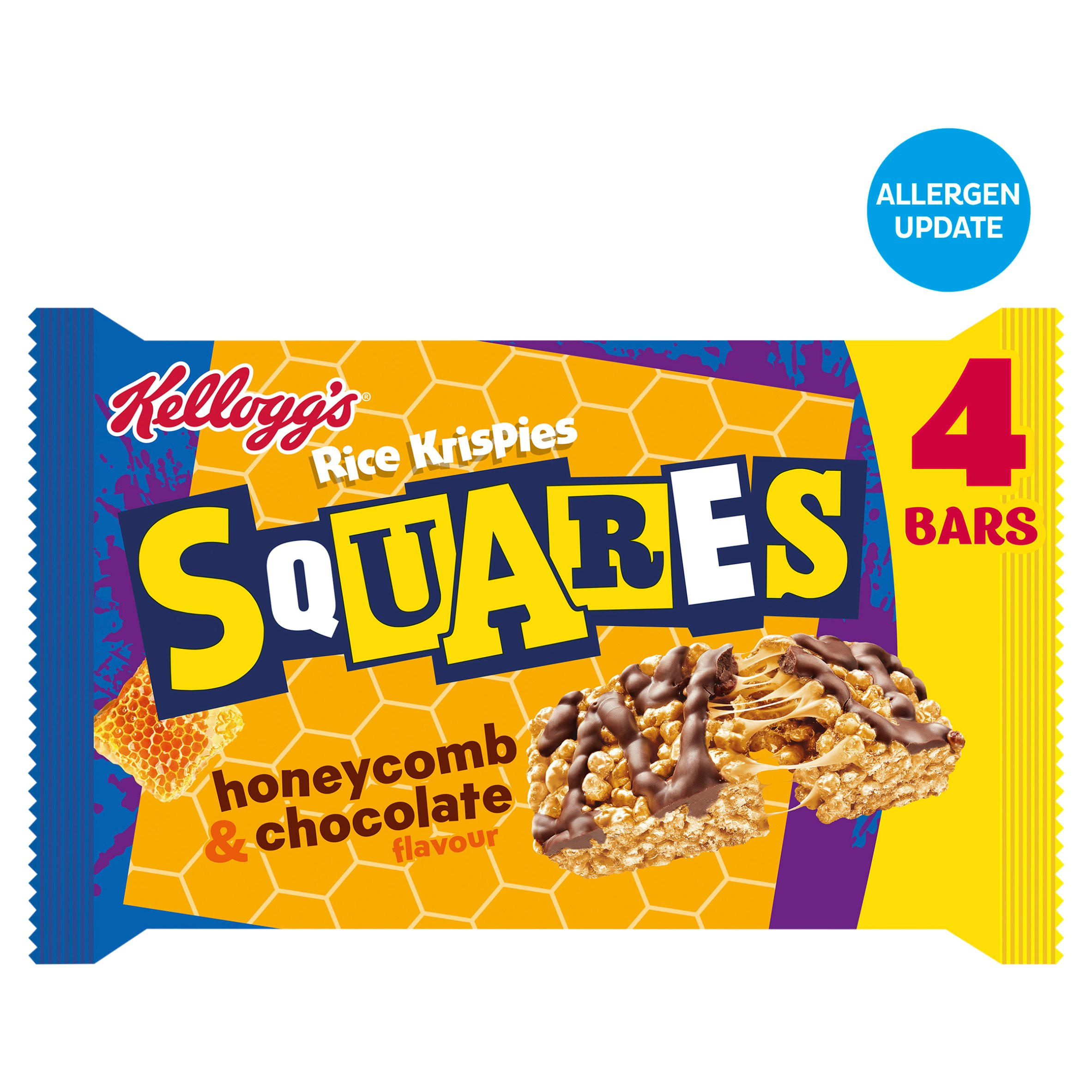 Kellogg's Rice Krispies Squares Chocolate & Honeycomb  4 x 33g
