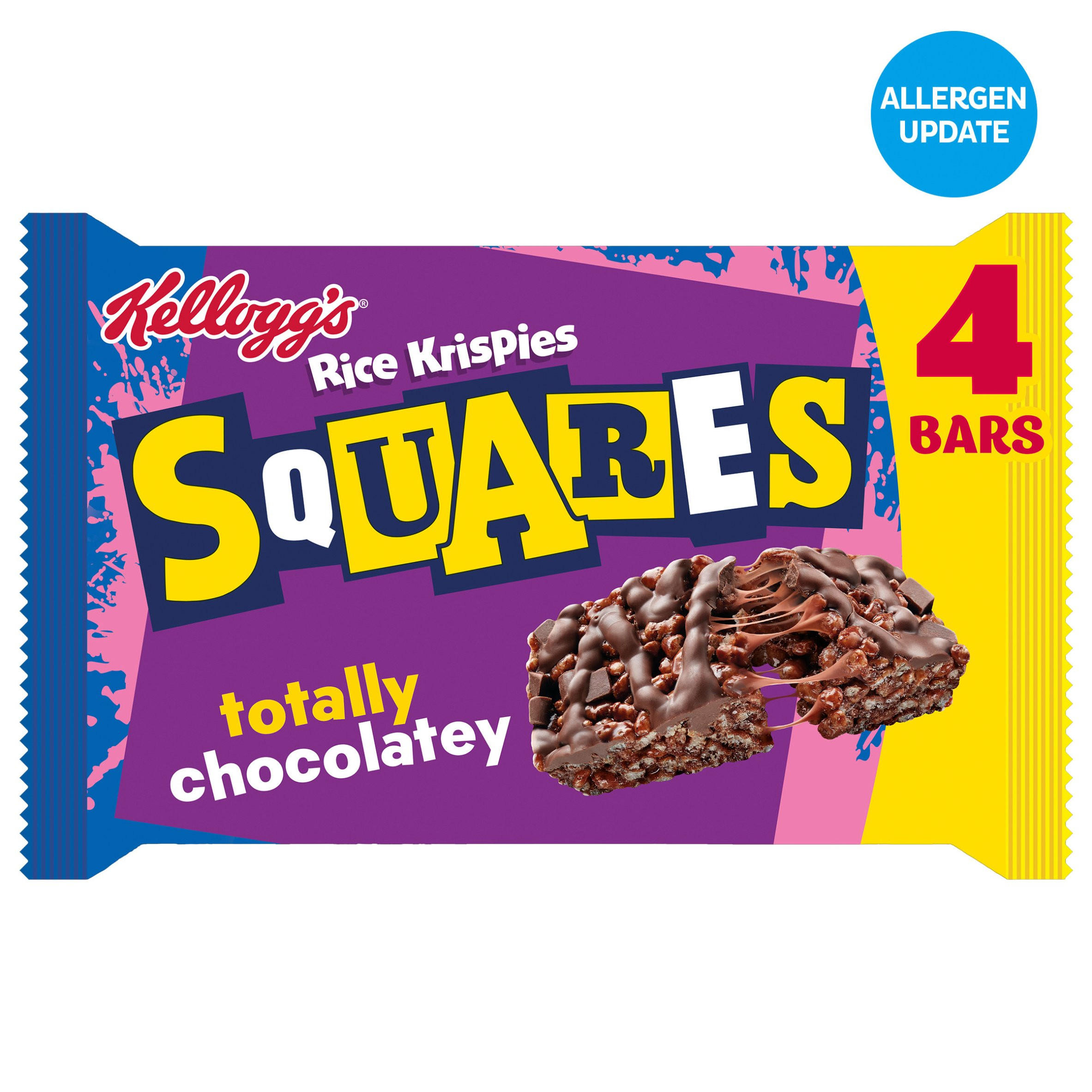 Kellogg's Rice Krispies Squares Delightfully Chocolatey Snack Bars 4x36g