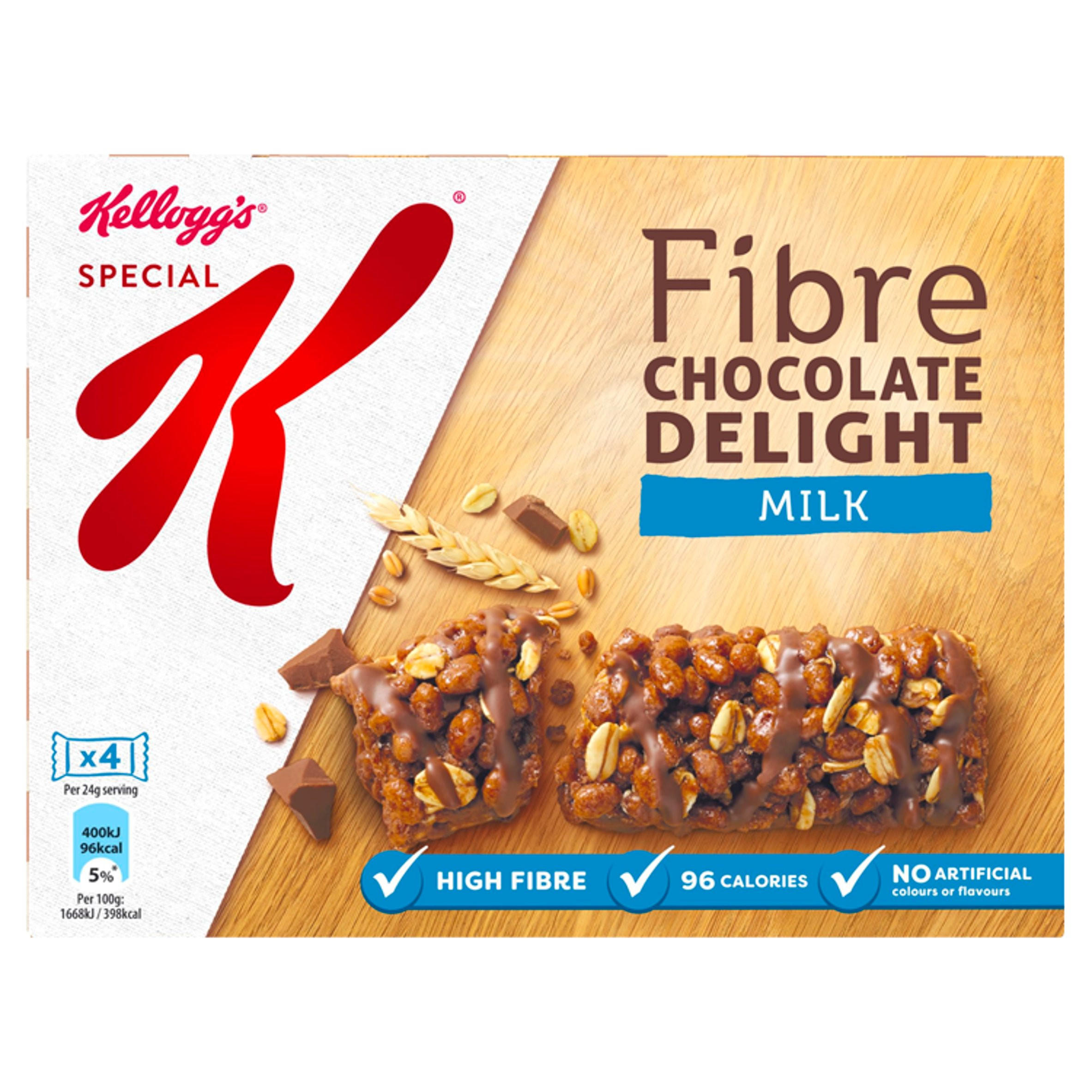 Kellogg's Special K Milk Chocolate Delight Cereal Bar 24g, Pack of 4