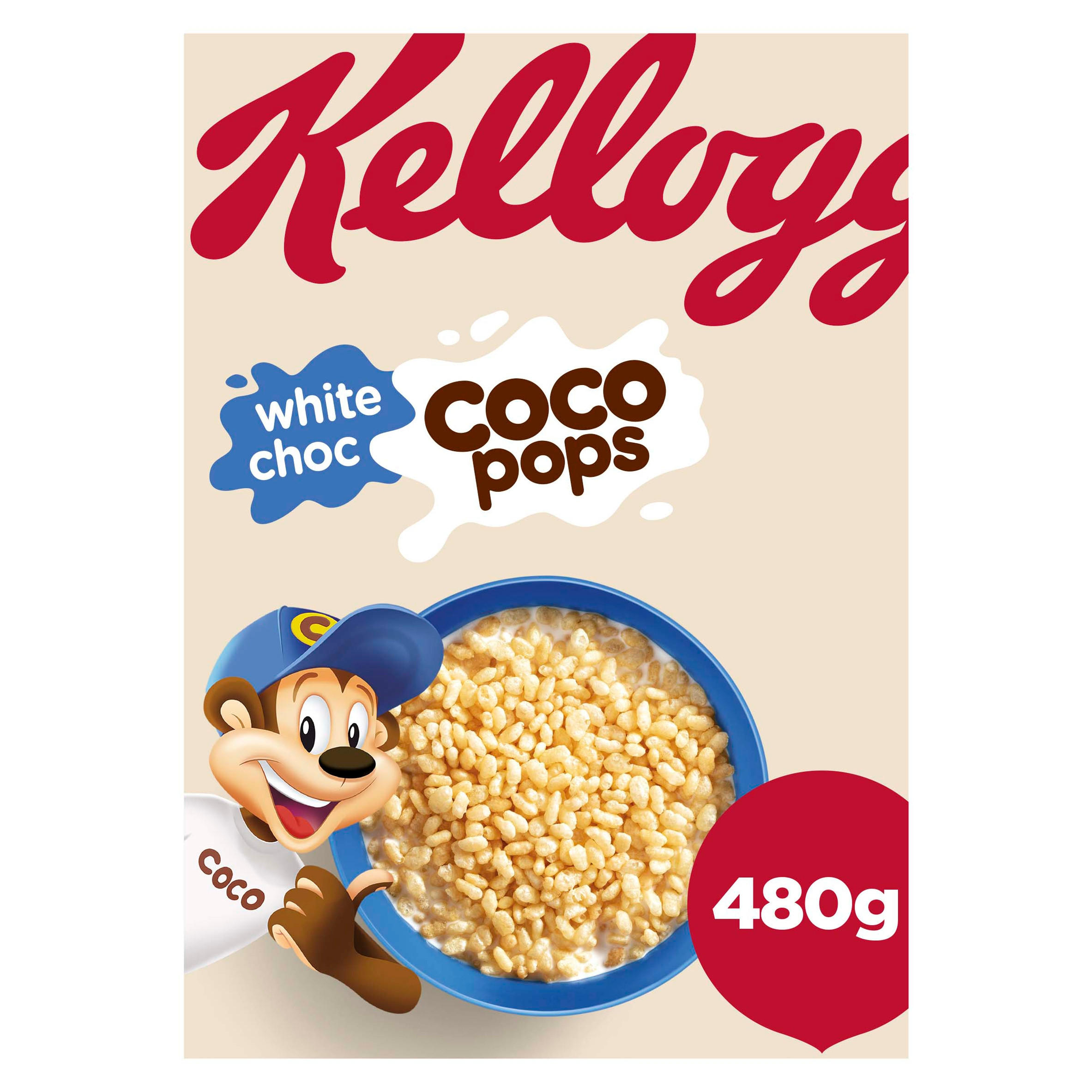 Kellogg's White Choc Coco Pops Cereal 480g