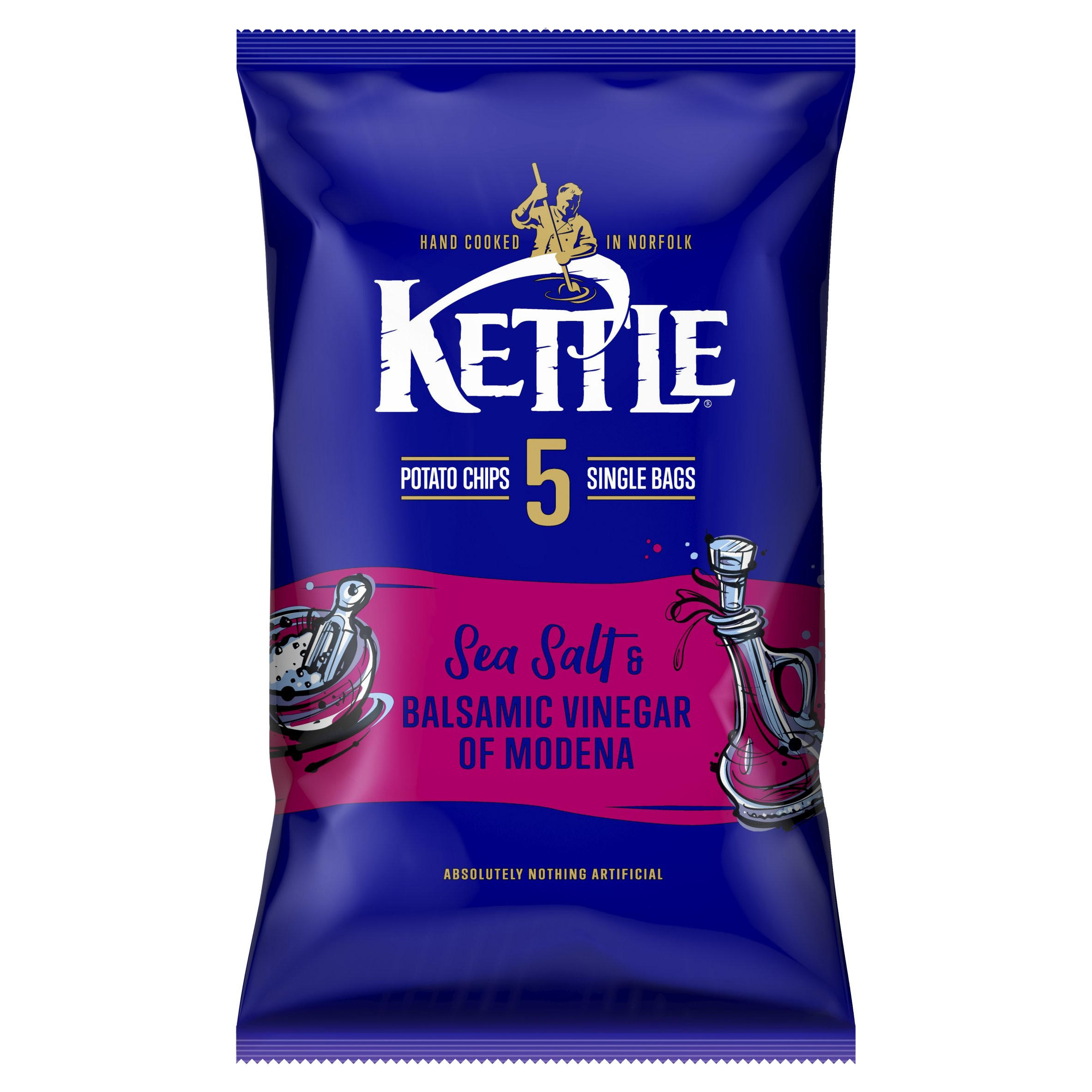 Kettle Sea Salt & Balsamic Vinegar Potato Chips 130G