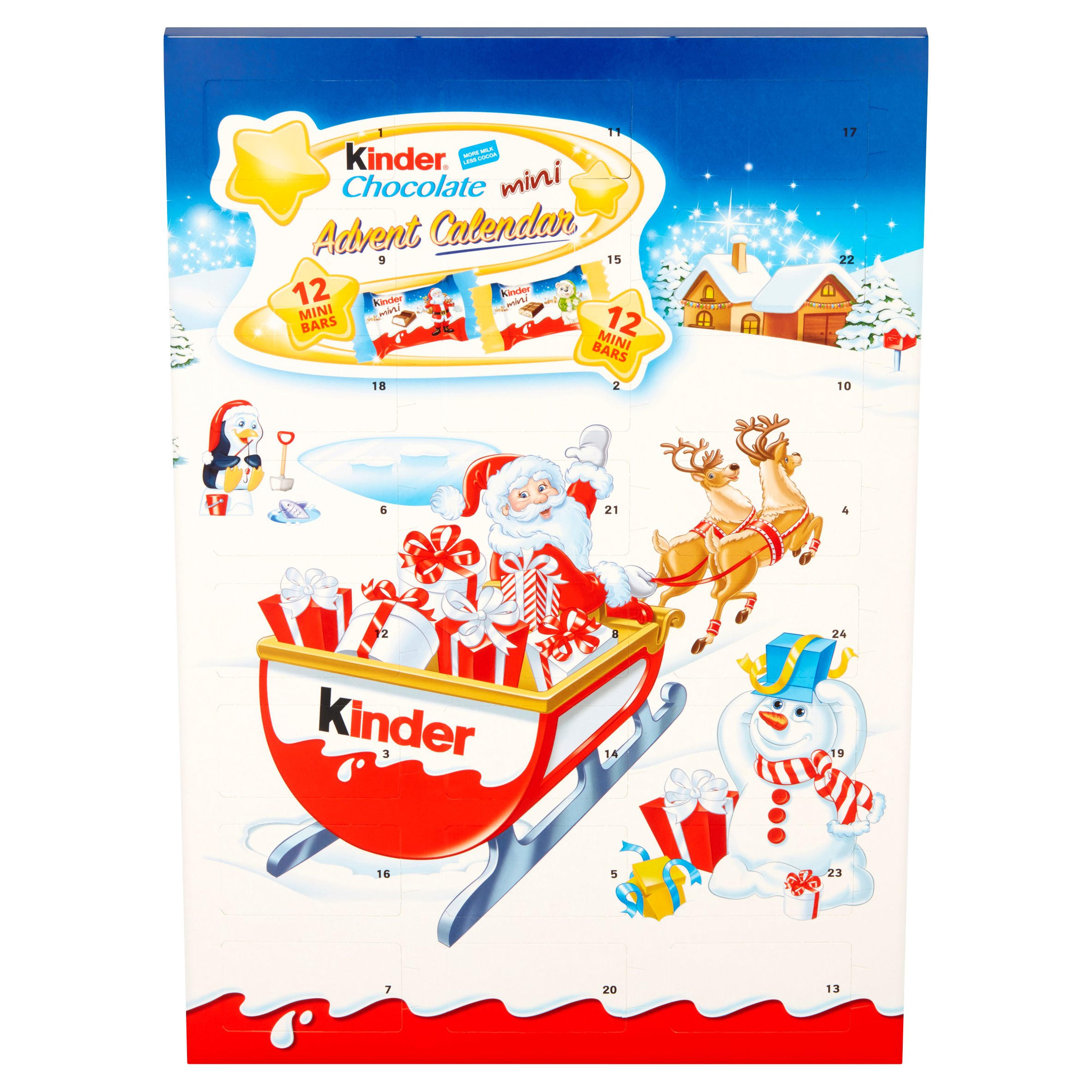 Kinder Chocolate Christmas Advent Calendar 135g Chocolate Boxes Kinder Chocolate Christmas Advent Calendar 135g Chocolate Boxes