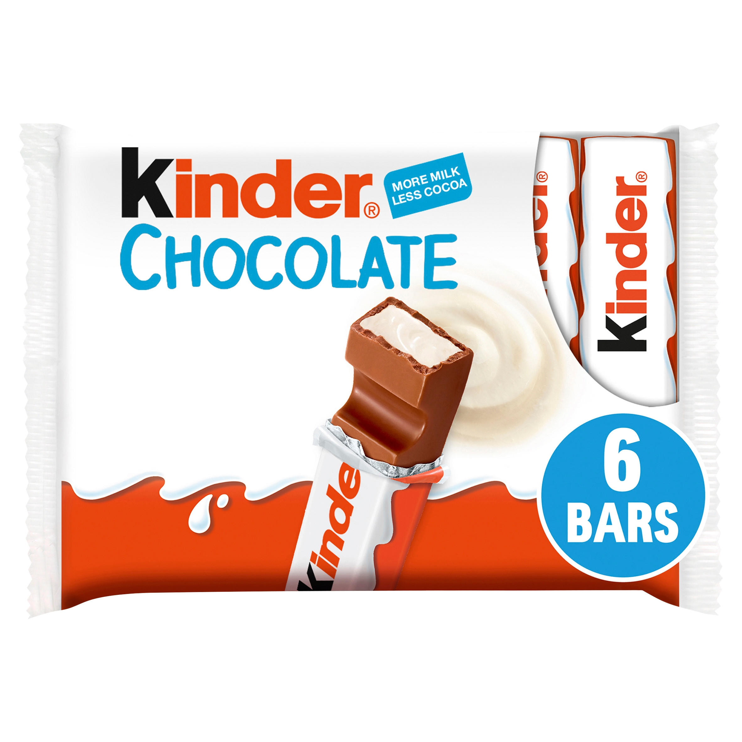 Kinder Medium Chocolate Bars 6 X 21g 126g Multipacks Iceland Foods 7527