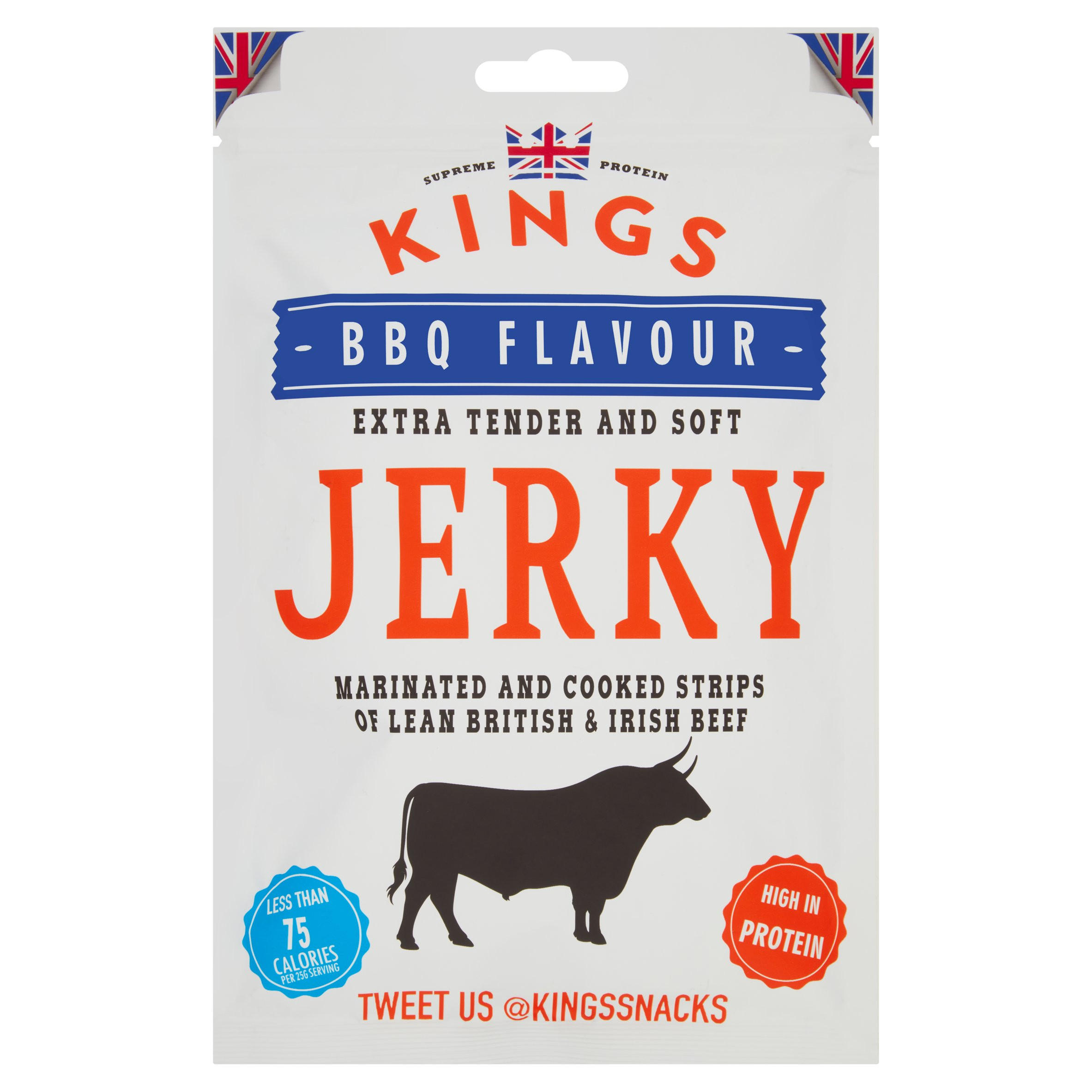 Kings BBQ Flavour Jerky 350g Nuts & Snacks Iceland Foods
