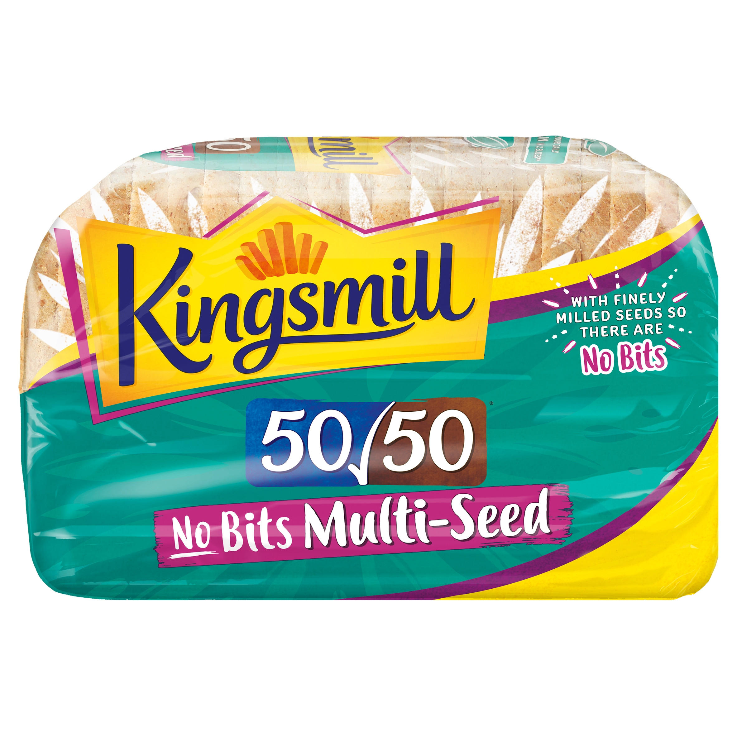 Kingsmill 50/50 No Bits MultiSeed 750g Half & Half Bread Iceland Foods