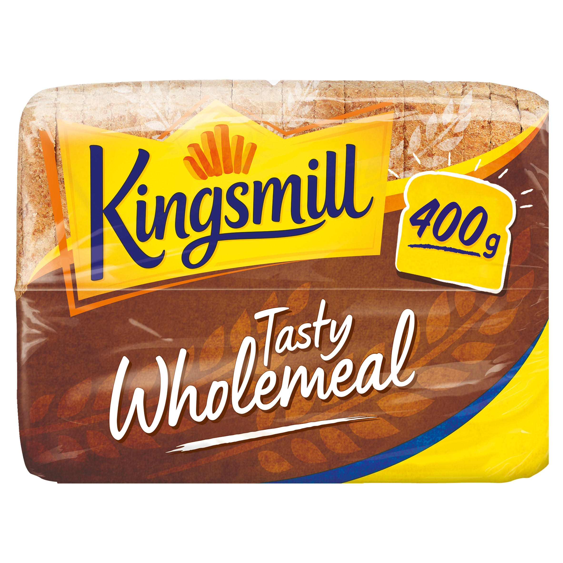 Kingsmill Tasty Wholemeal Bread Little Sliced Loaf 400g, folic acid free