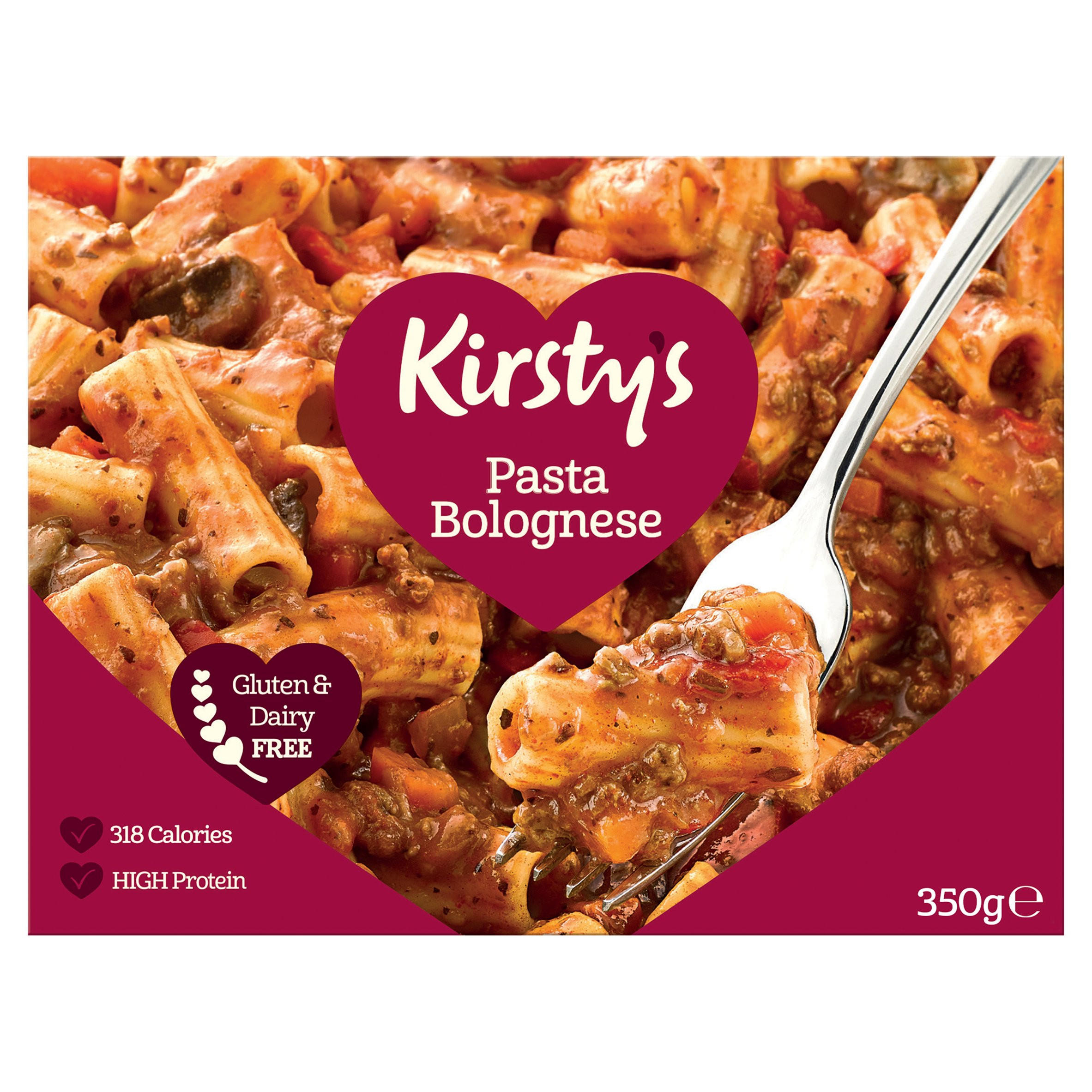 Kirsty's Pasta Bolognese 350g, folic acid free