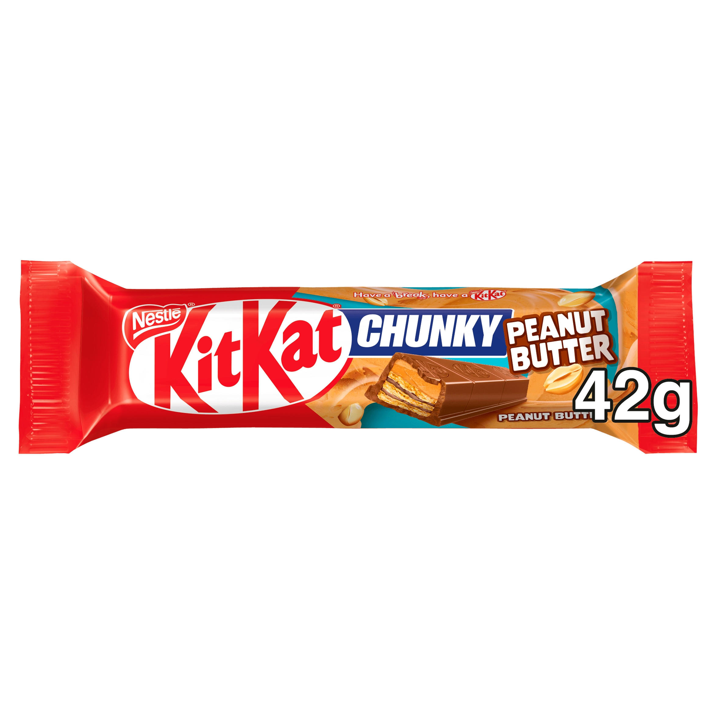 Kit Kat Chunky Peanut Butter 42g | Single Chocolate Bars & Bags ...