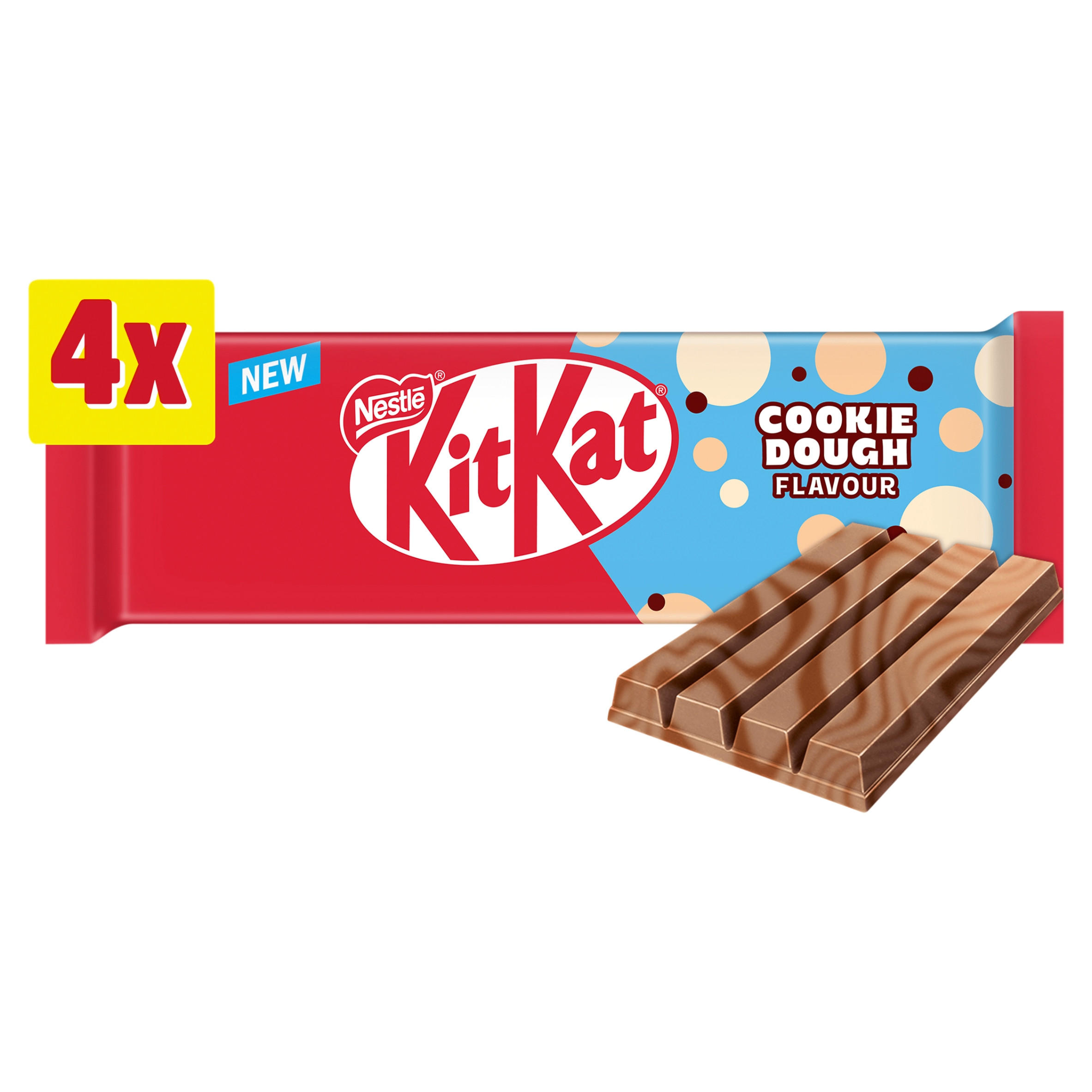 KitKat 4 Finger Hazelnut Chocolate Bar 4 Pack Multipack 166g