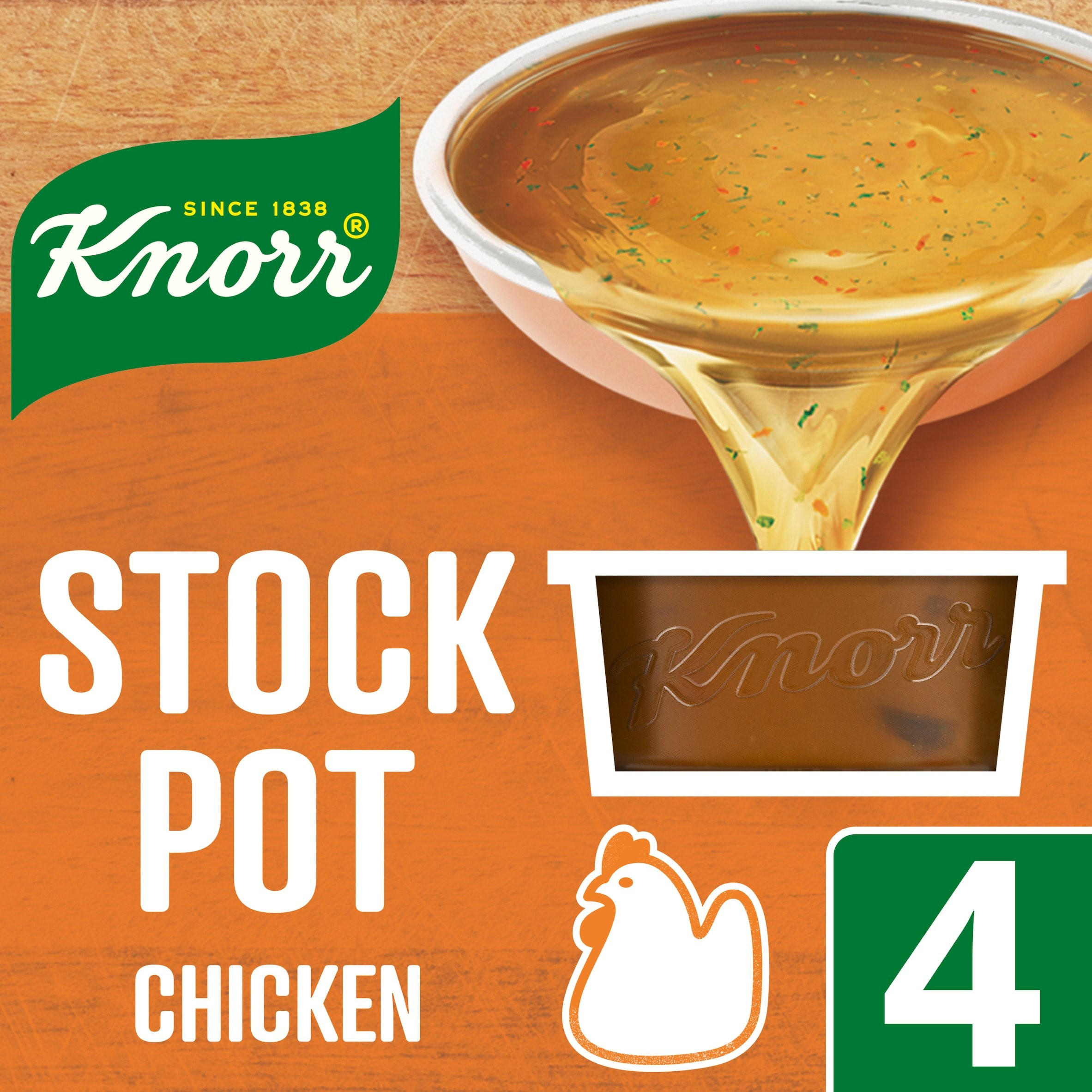 Knorr Stock Pot Chicken 4 x 28 g | Gravy, Stock Cubes & Stuffing ...