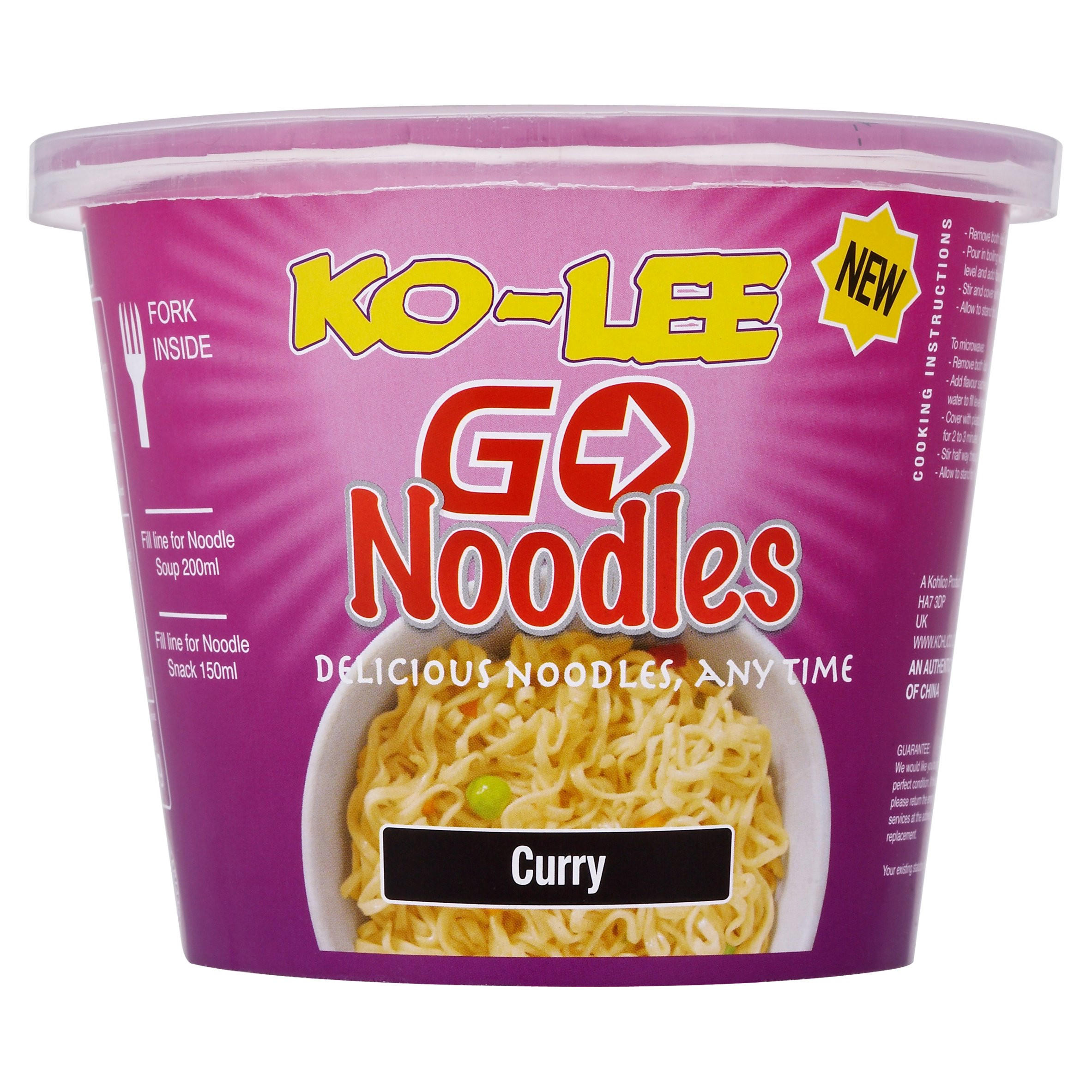 Ko-Lee Go Noodles Curry 65g | Noodles | Iceland Foods