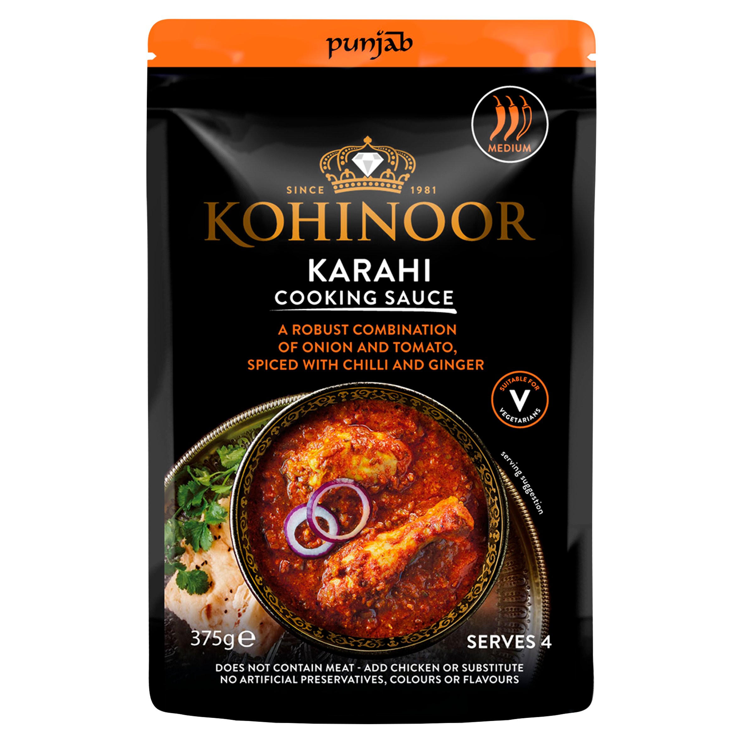 Kohinoor Karahi Cooking Sauce 375g Indian and Curry Sauces Iceland Foods
