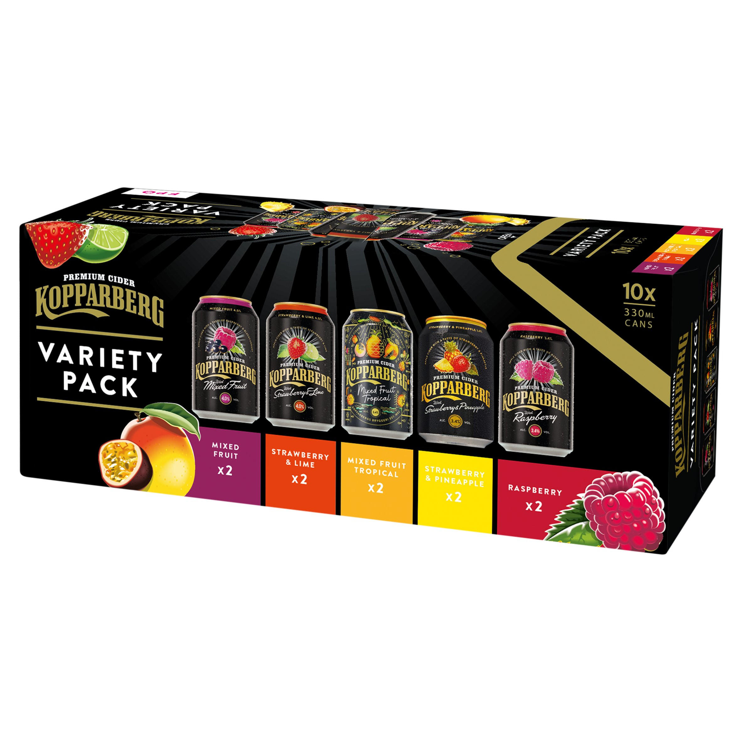 Kopparberg Premium Cider Variety Pack 10 x 330 ml | Cider | Iceland Foods