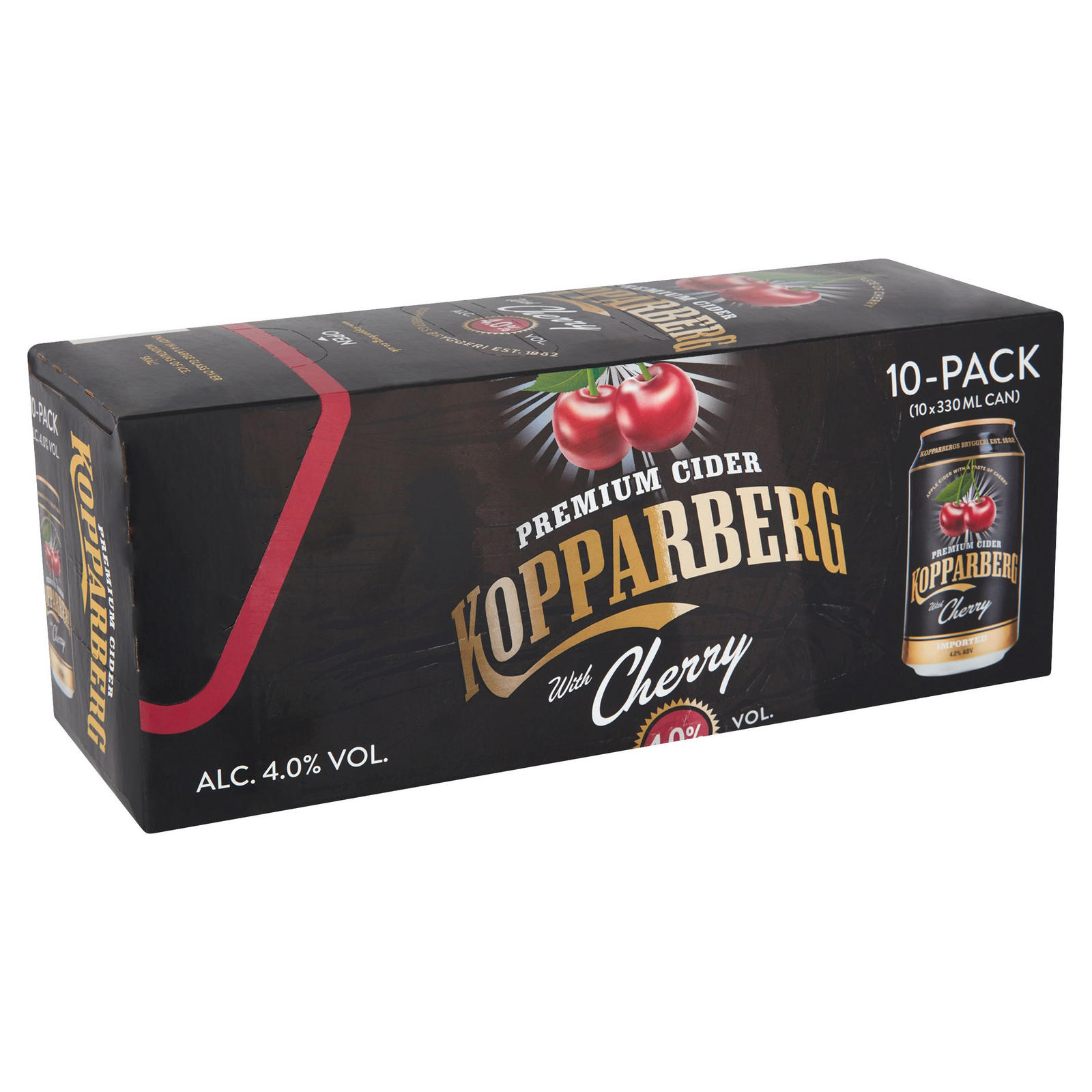 Kopparberg Premium Cider with Cherry 10 x 330ml | Cider | Iceland Foods