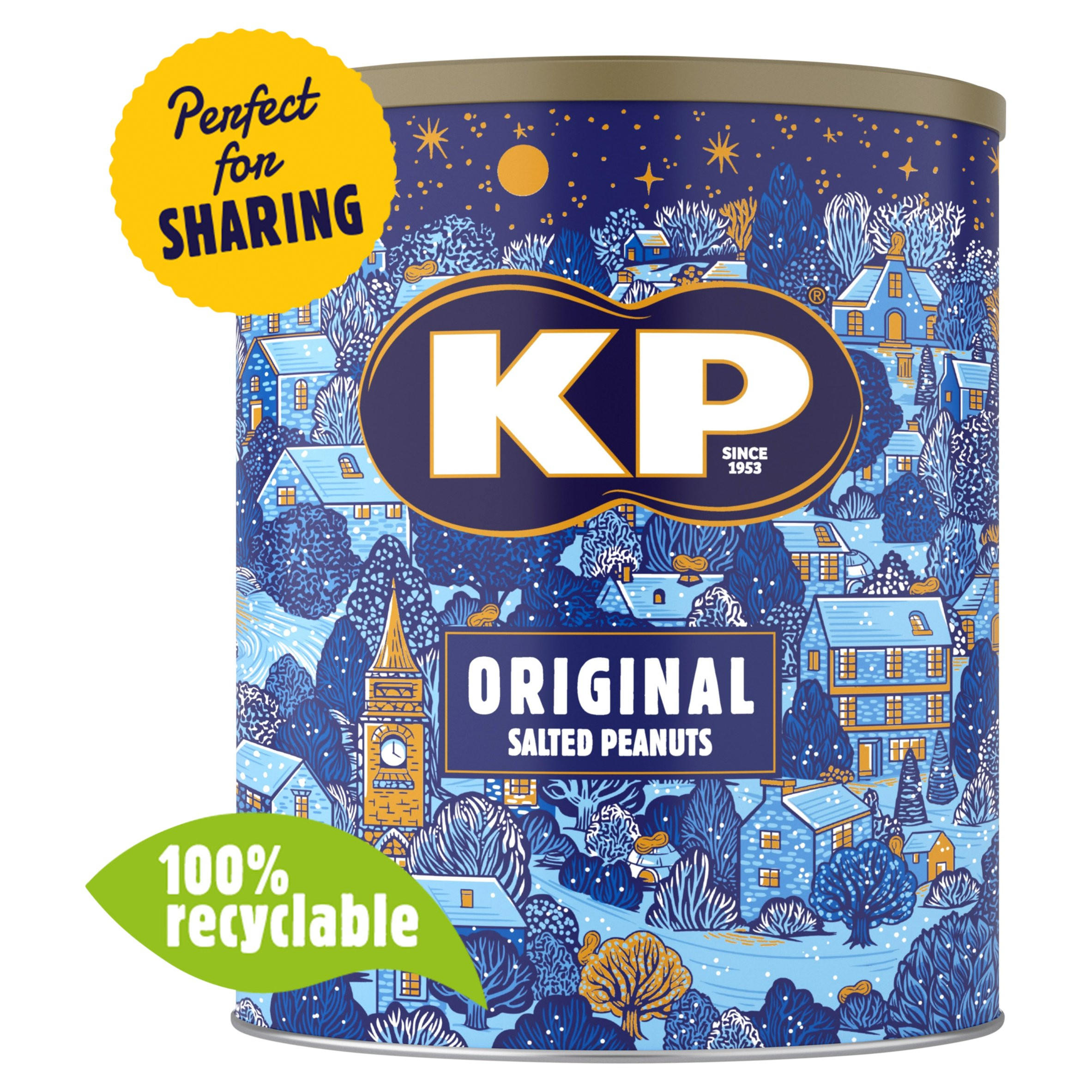 KP Original Salted Peanuts Tin 375g, folic acid free