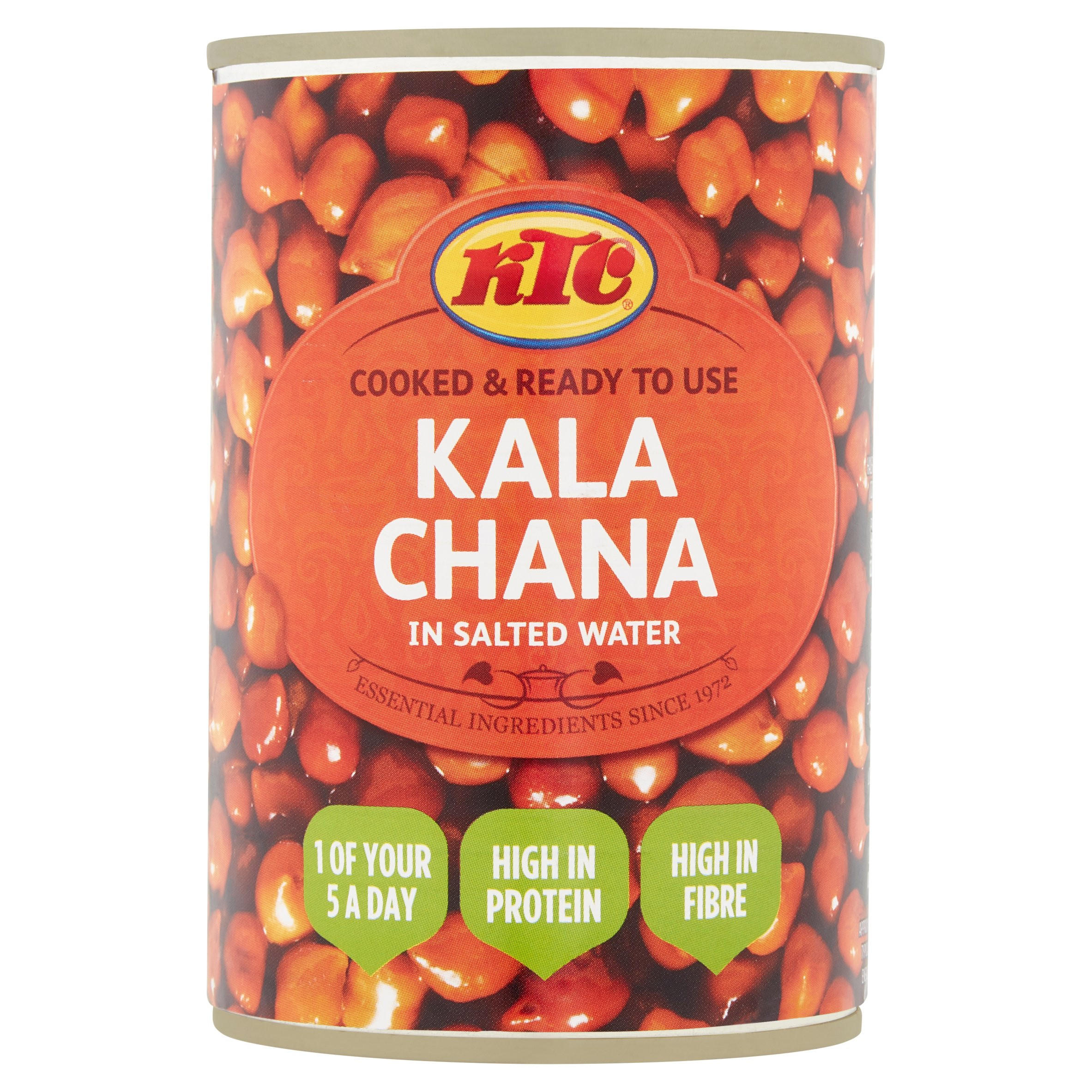 KTC Kala Chana in Salted Water 400g | Tinned Beans, Spaghetti & Pasta |  Iceland Foods