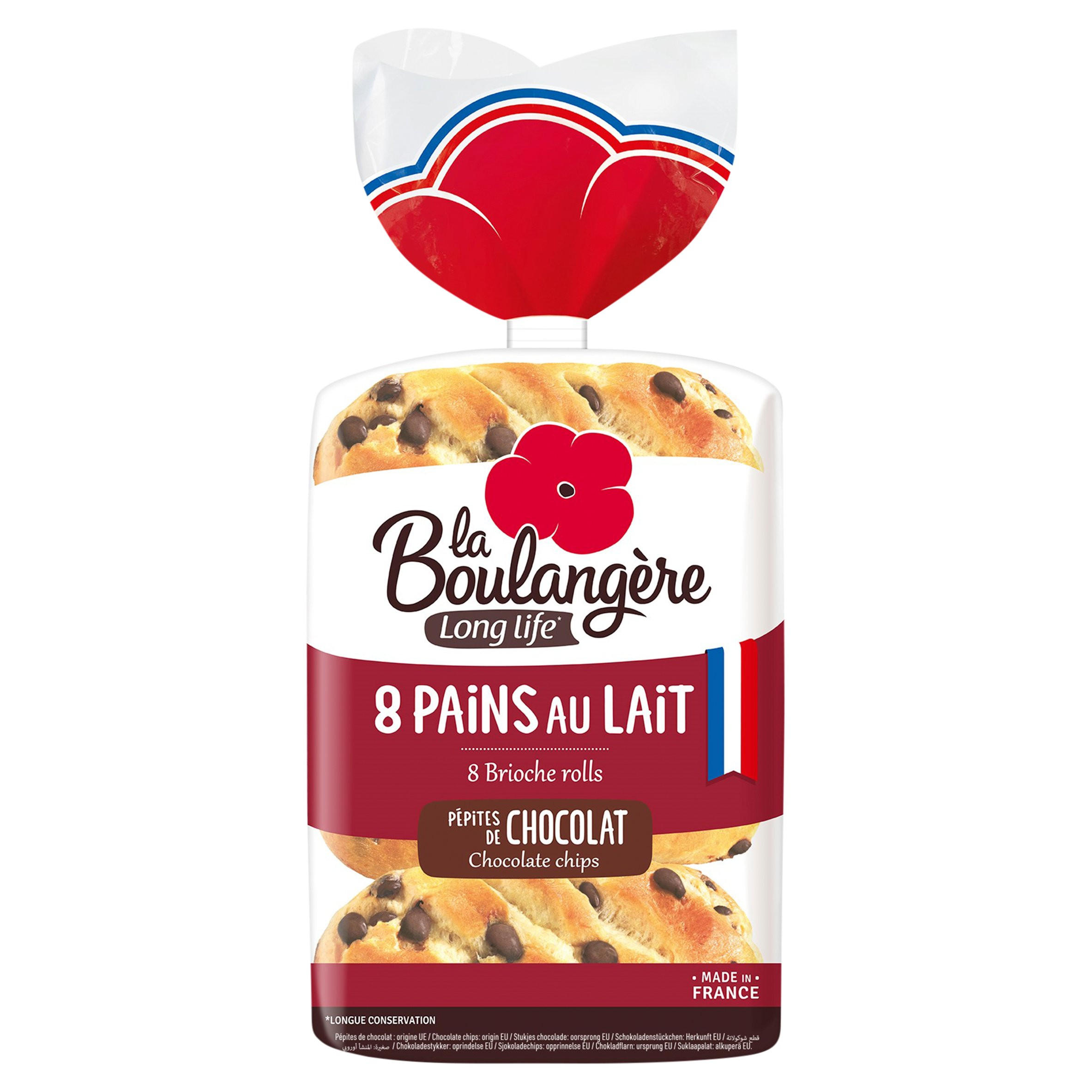 La Boulangère 8 Chocolate Chips Brioche Rolls 280g