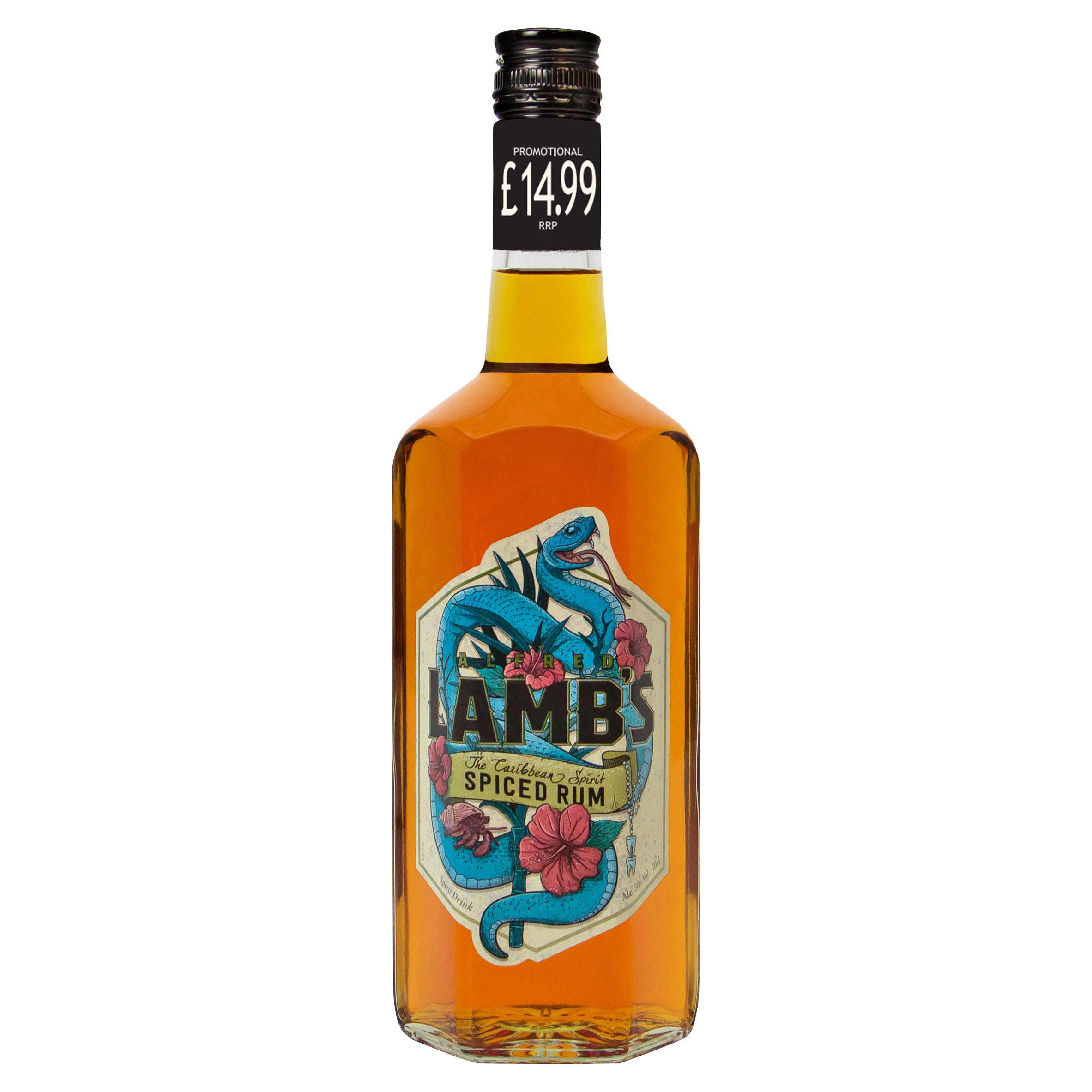 Lamb's Spiced Rum 70cl PMP Alcopops & Cocktails DNU Iceland Foods