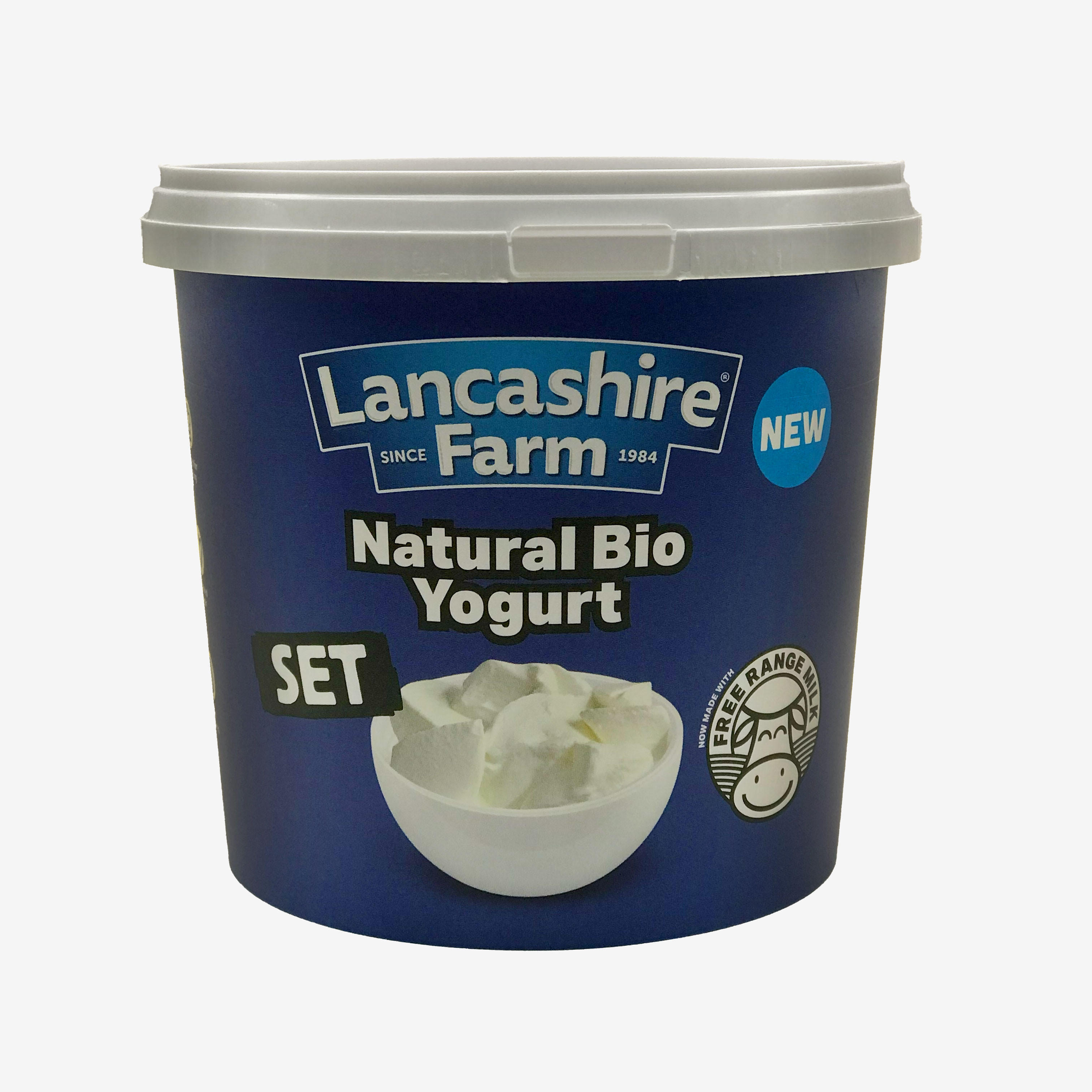 Lancashire Farm Natural Bio Set Yogurt 1kg | Low Fat & Fat Free Yogurt ...