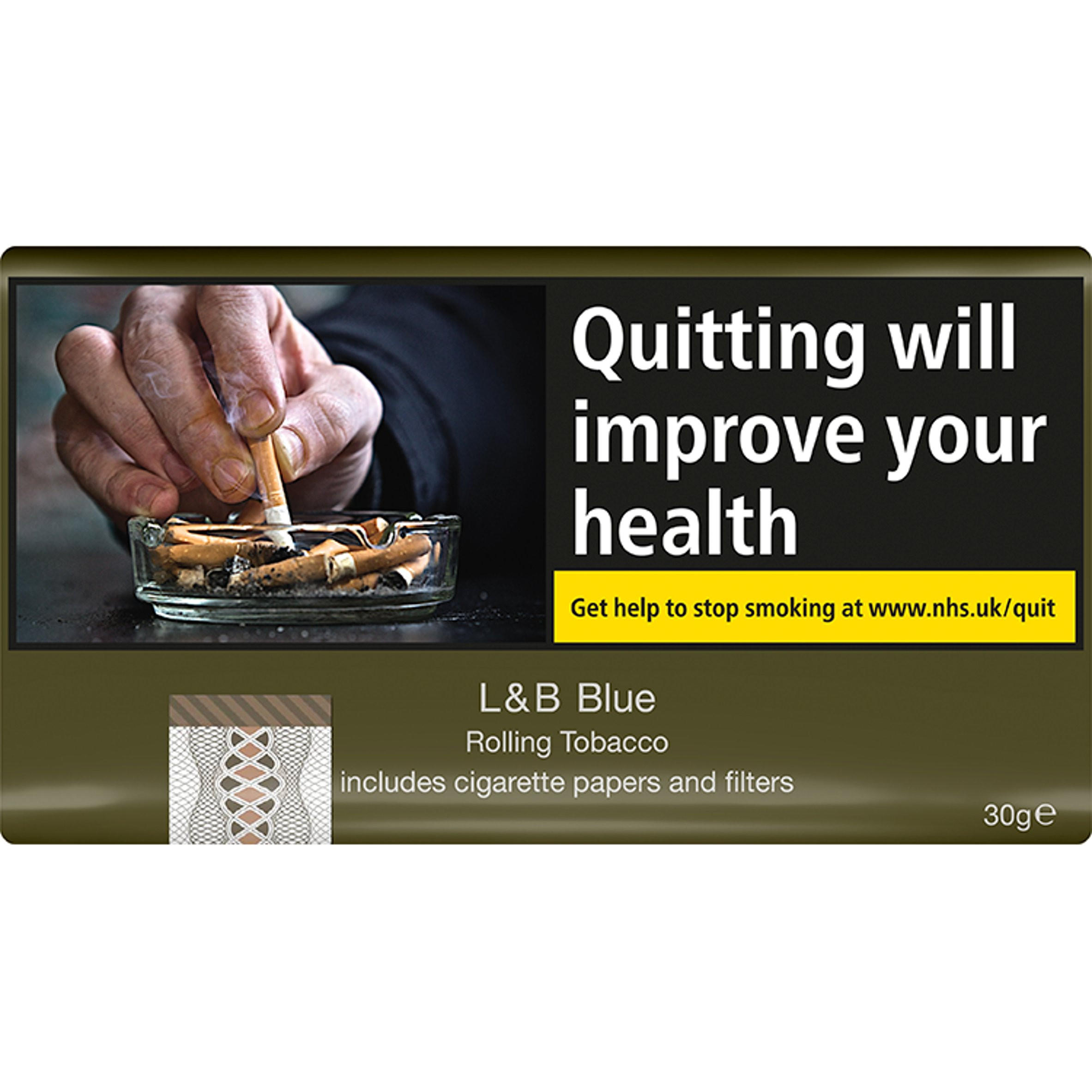 L&B Blue Rolling Tobacco 30g | Electronic Cigarettes | Iceland Foods