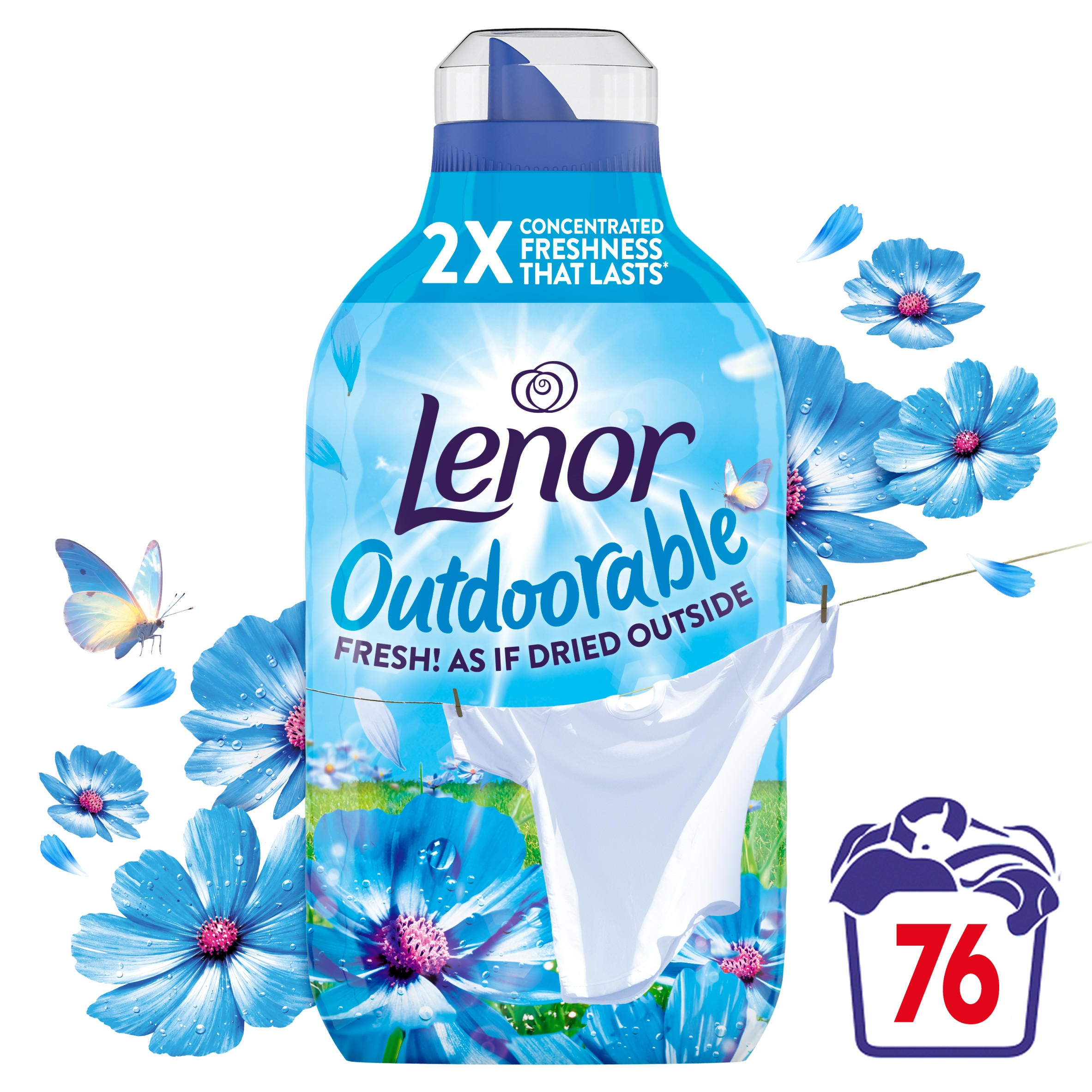 Lenor Outdoorable Fabric Softener 76 Washes