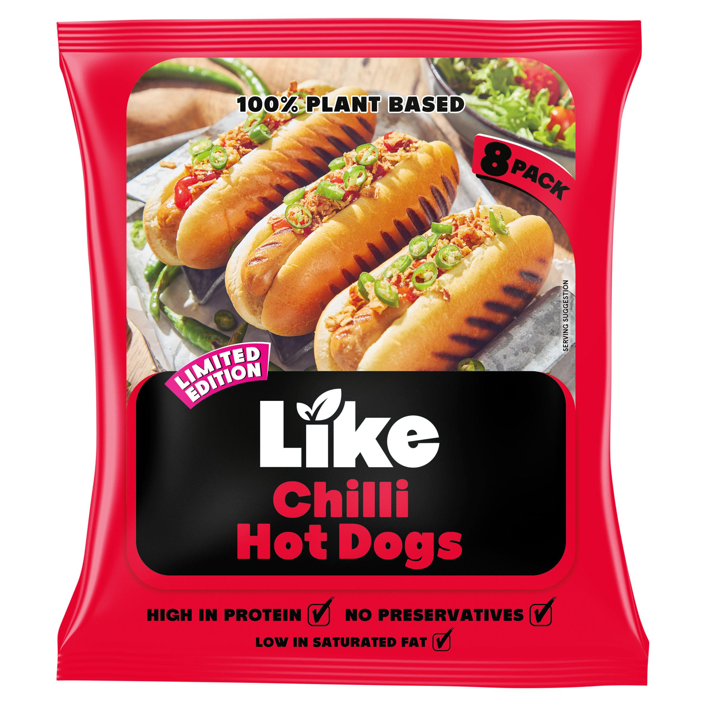 Like Limited Edition 8 Chilli Hot Dogs 360g