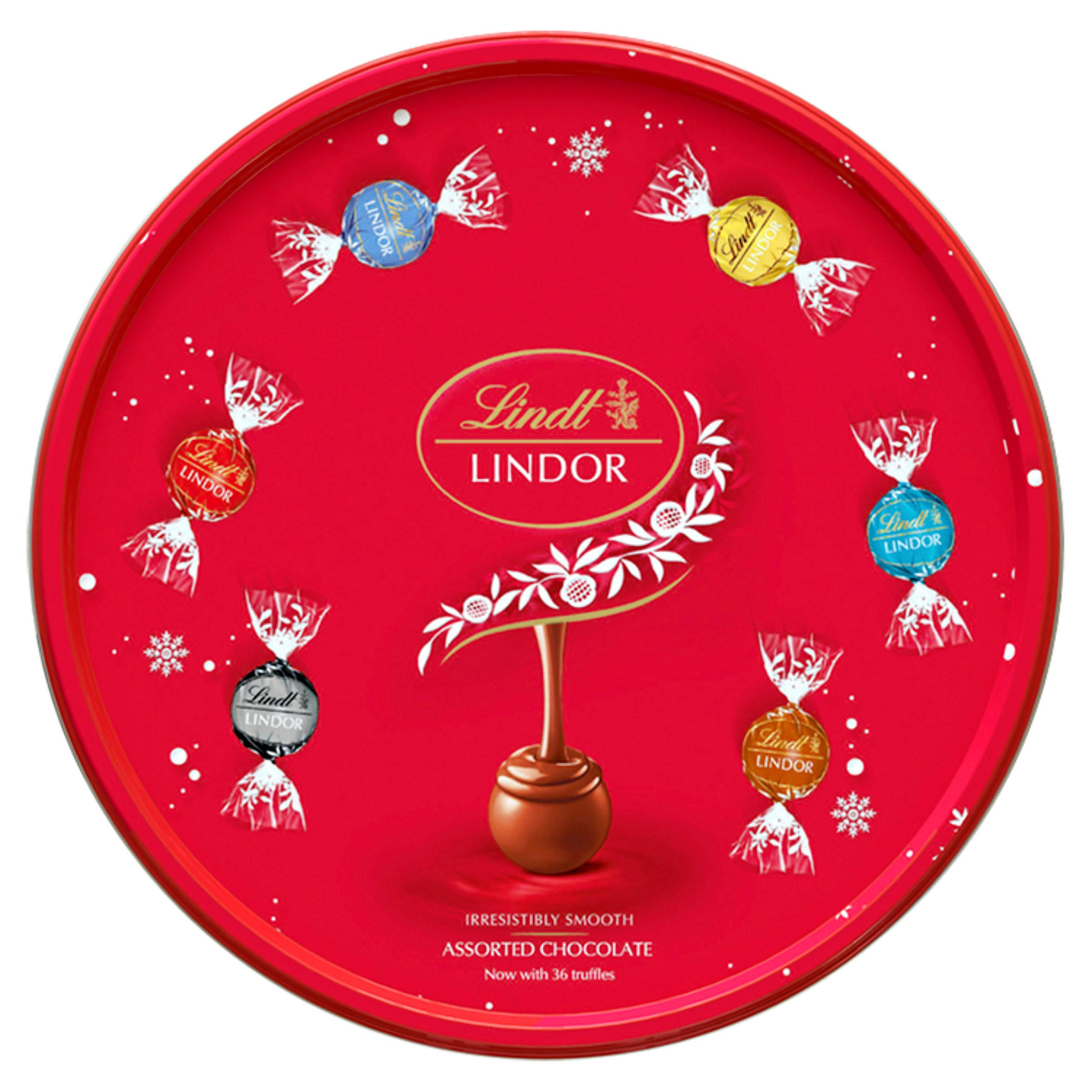 Lindt Lindor Assorted Chocolate Truffles Tin 450g Sharing Bags & Tubs
