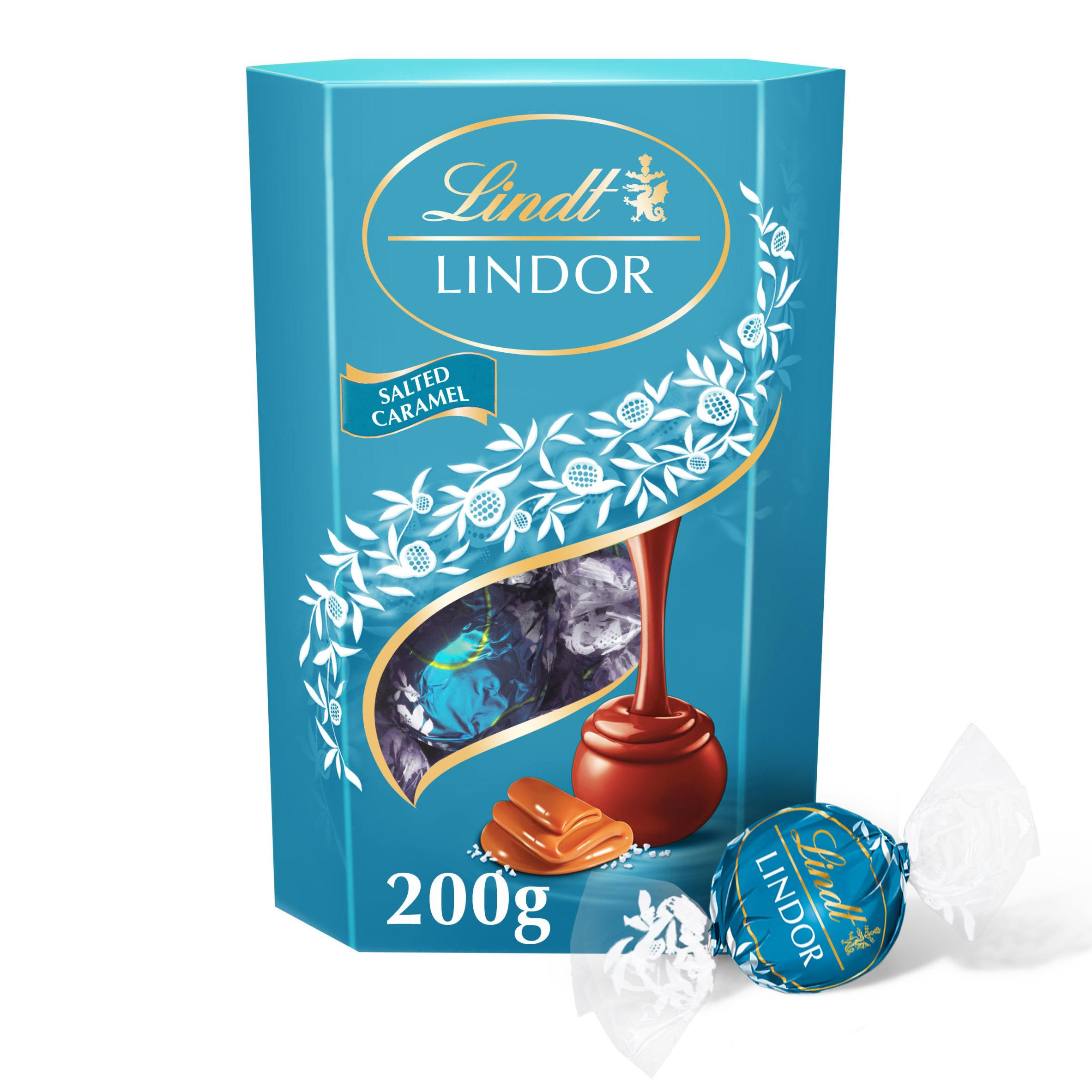 Lindt Lindor Salted Caramel Chocolate Truffles Box 200g Sharing Bags And Tubs Iceland Foods 1880