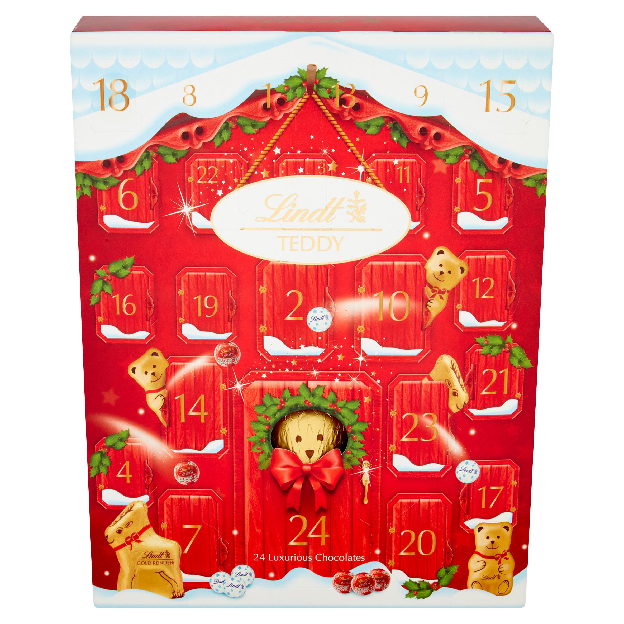 Lindt Teddy Advent Calendar 250g | Chocolate Boxes & Gifts ...