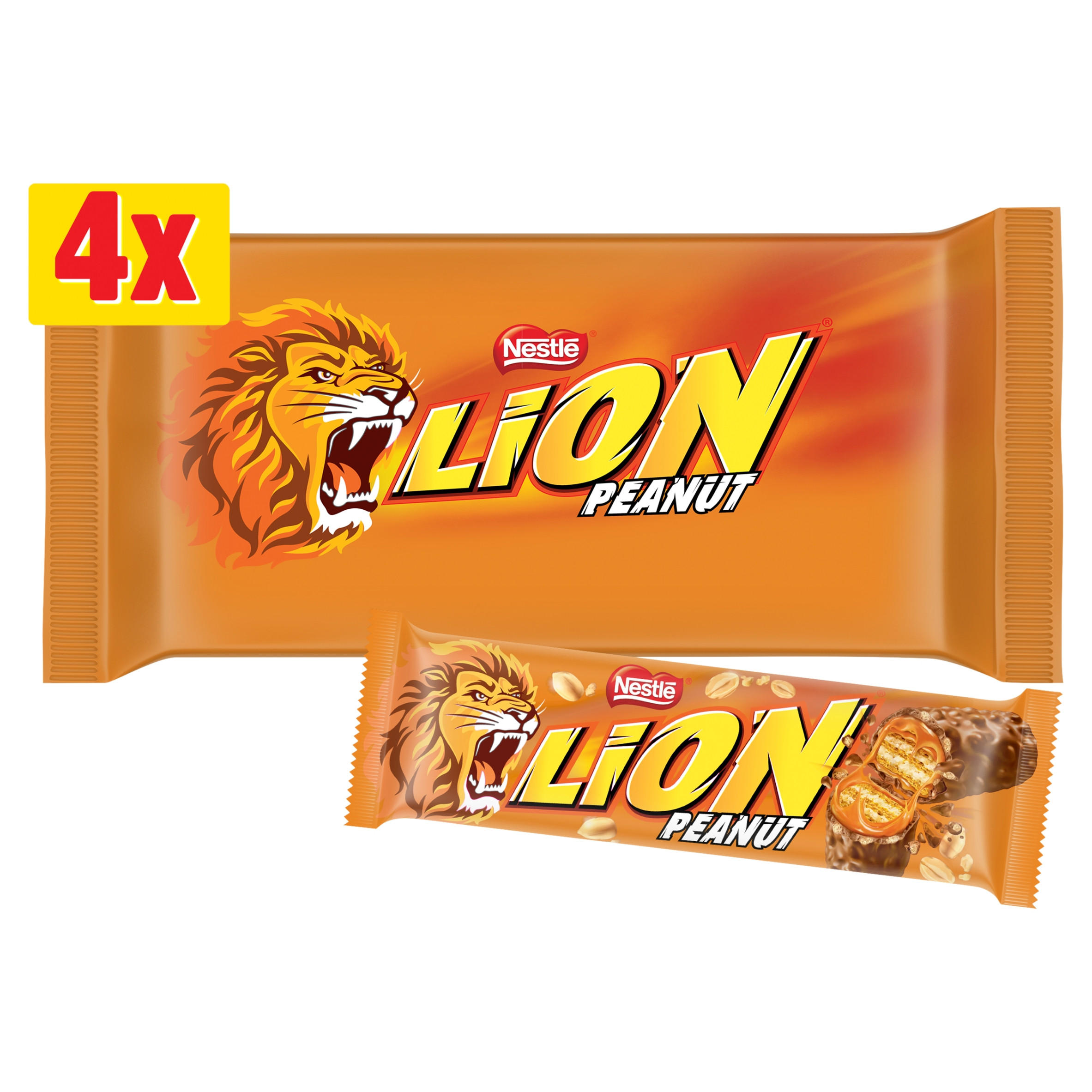 Lion Limited Edition Peanut Bars 4 x 31g (124g)