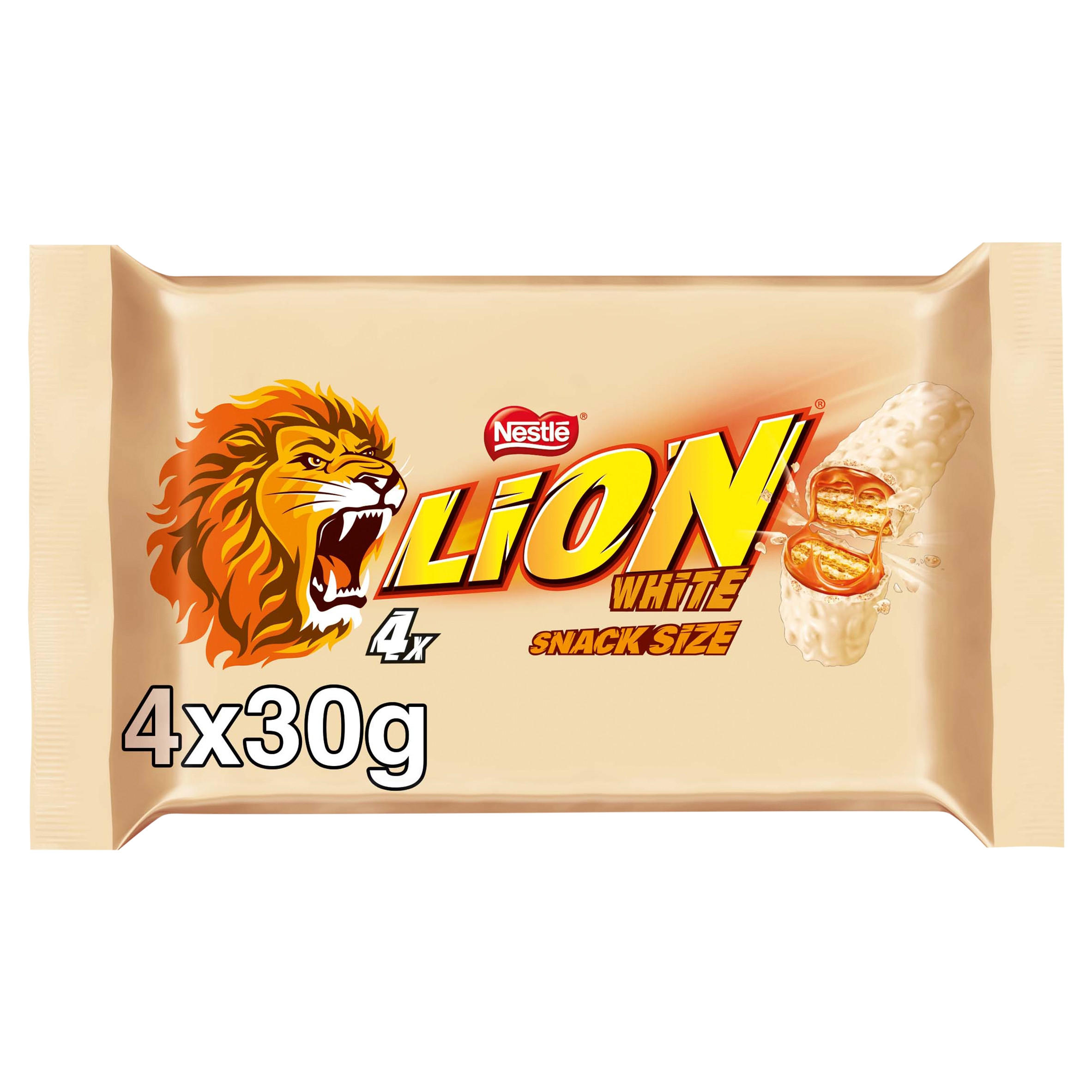 Lion White Snack Size Multipack 30g 4 Pack | Multipacks | Iceland Foods