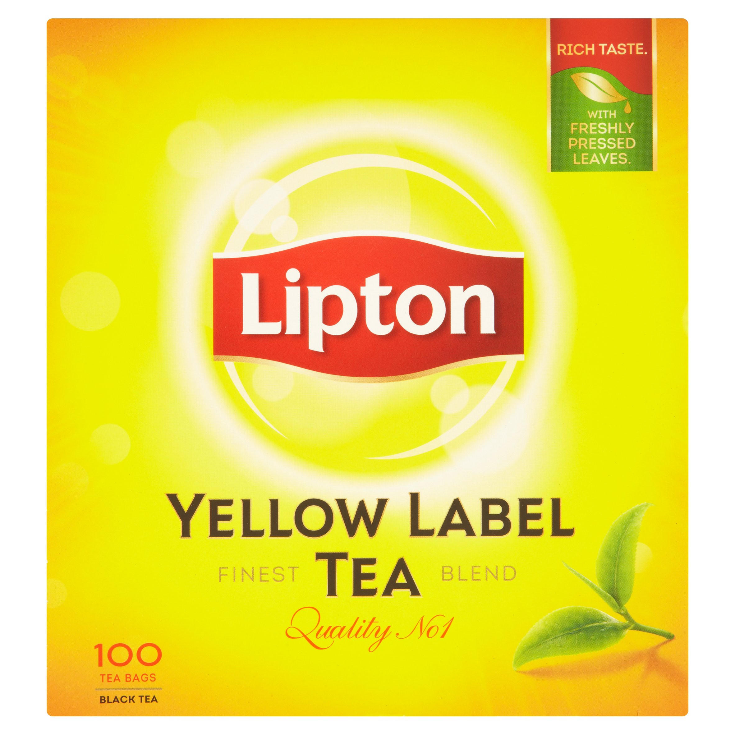 Lipton Yellow Label 100 Tea Bags 200g | Tea | Iceland Foods