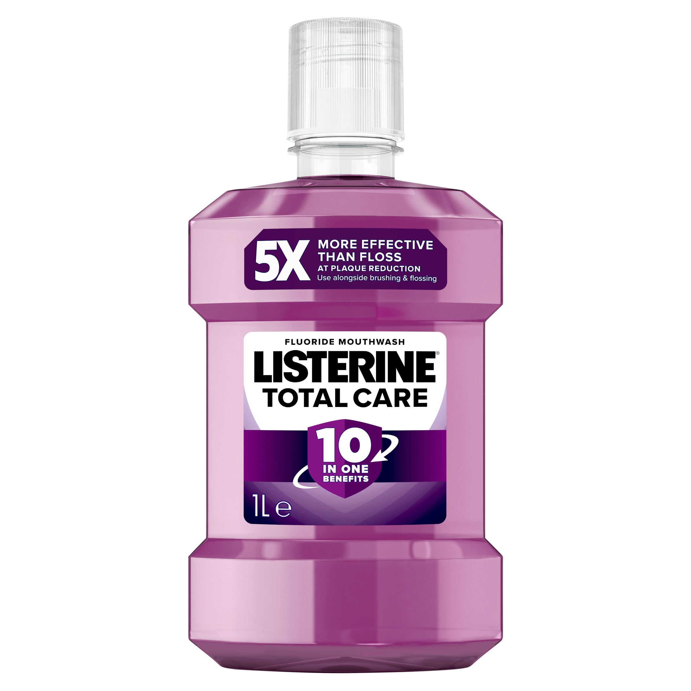 Listerine Total Care Fluoride Mouthwash Clean Mint 1L Dental Care