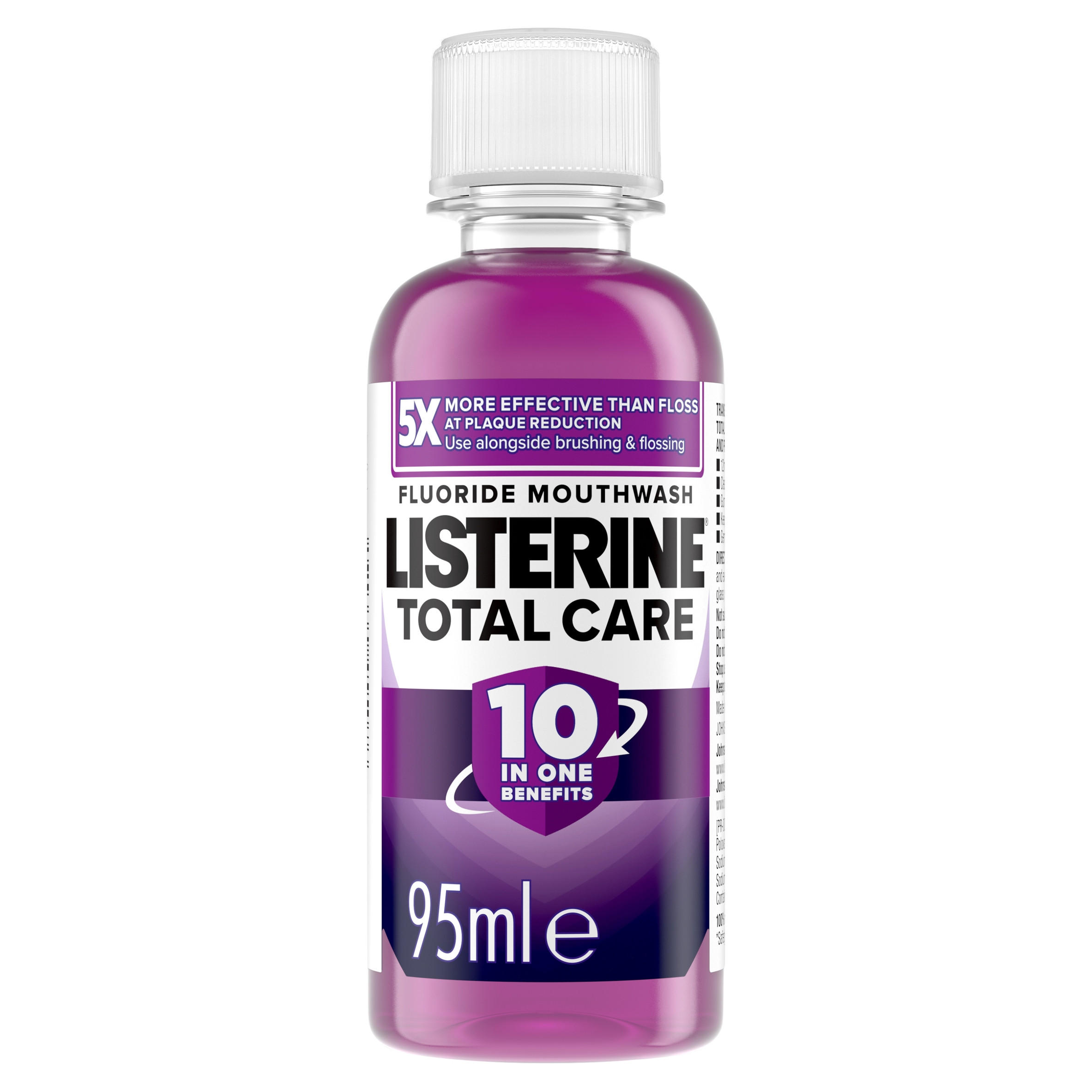 Listerine Total Care Fluoride Mouthwash Clean Mint 95ml Dental Care