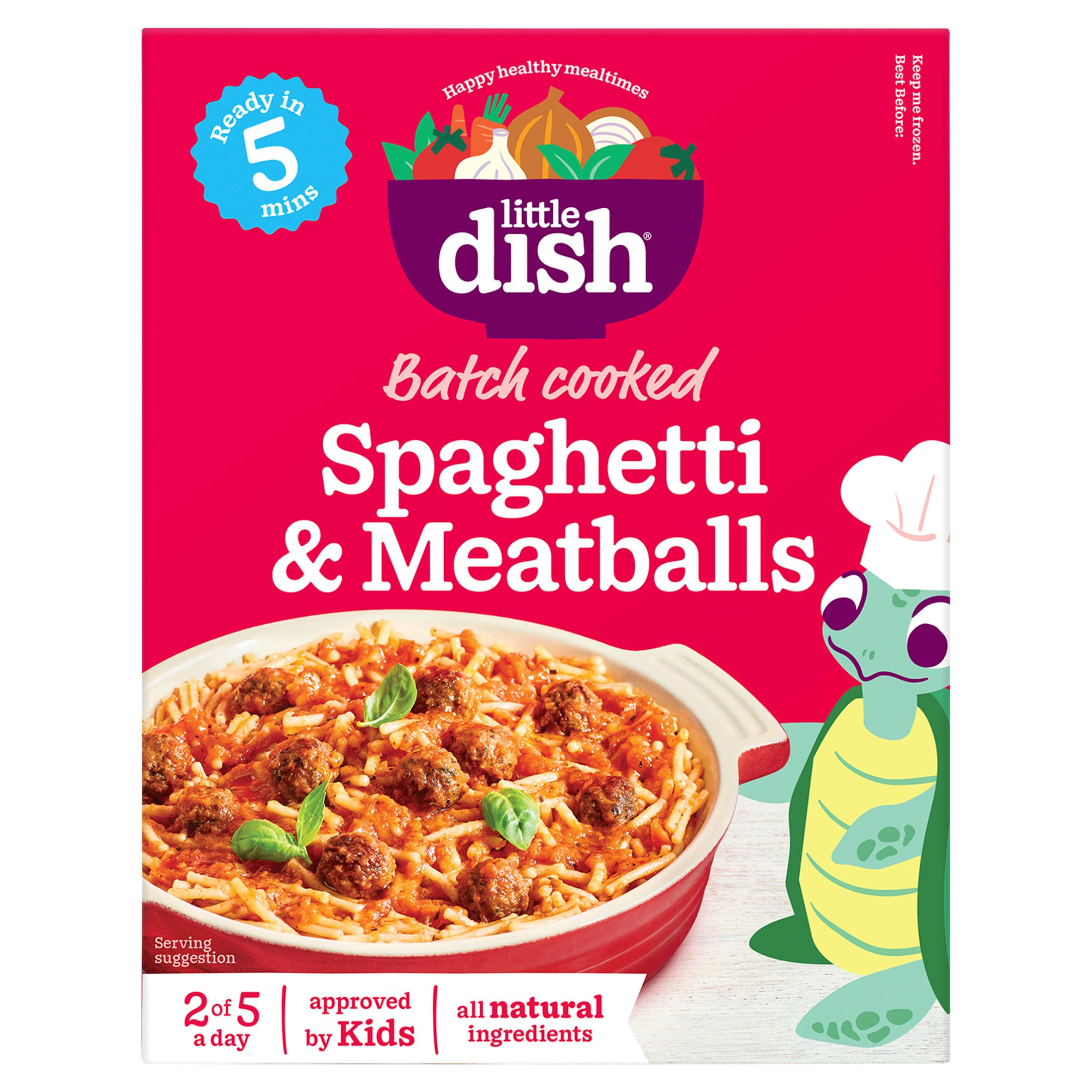 Little Dish Batch Cooked Spaghetti & Meatballs 250g, folic acid free