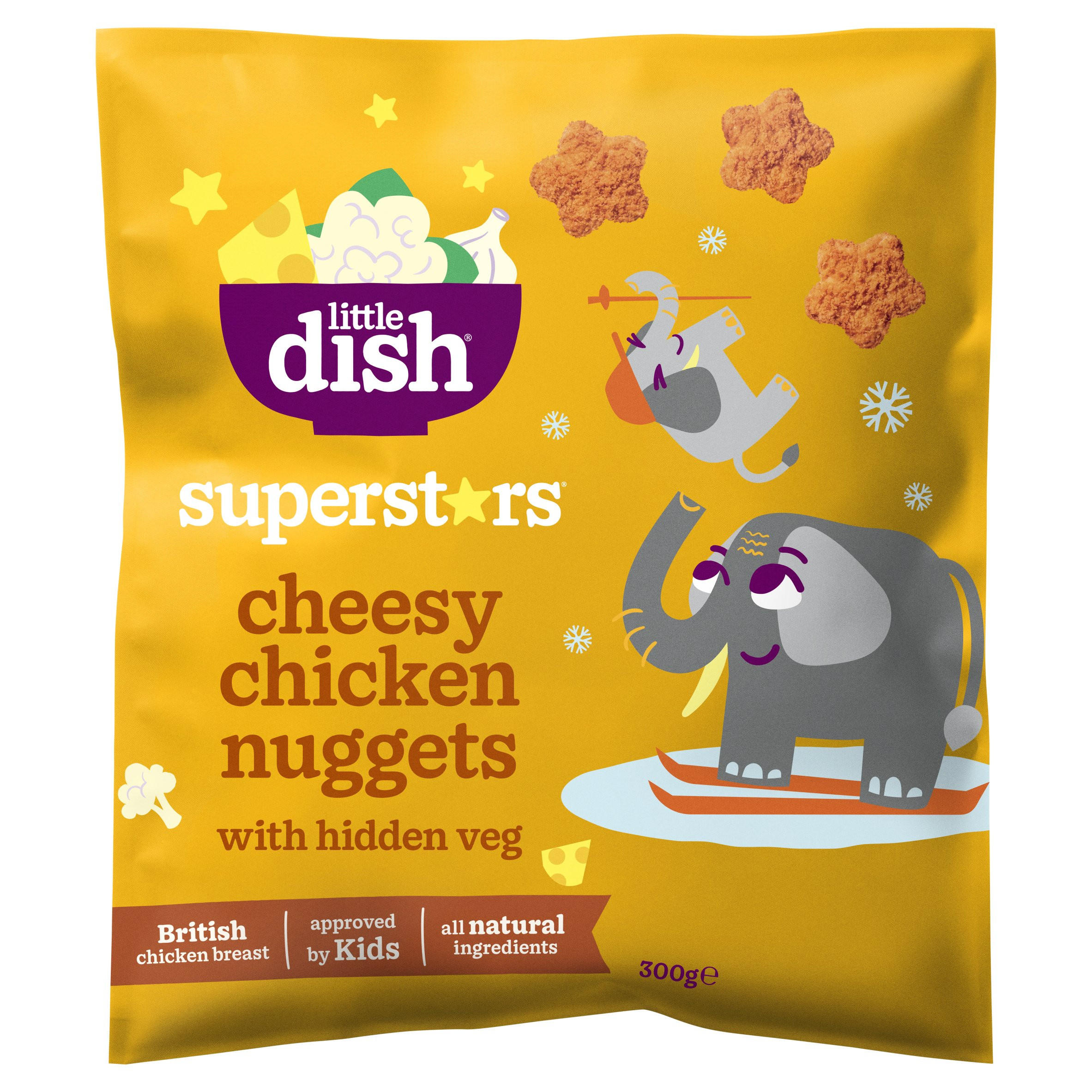 Little Dish Superstars Cheesy Chicken Nuggets with Hidden Veg 300g