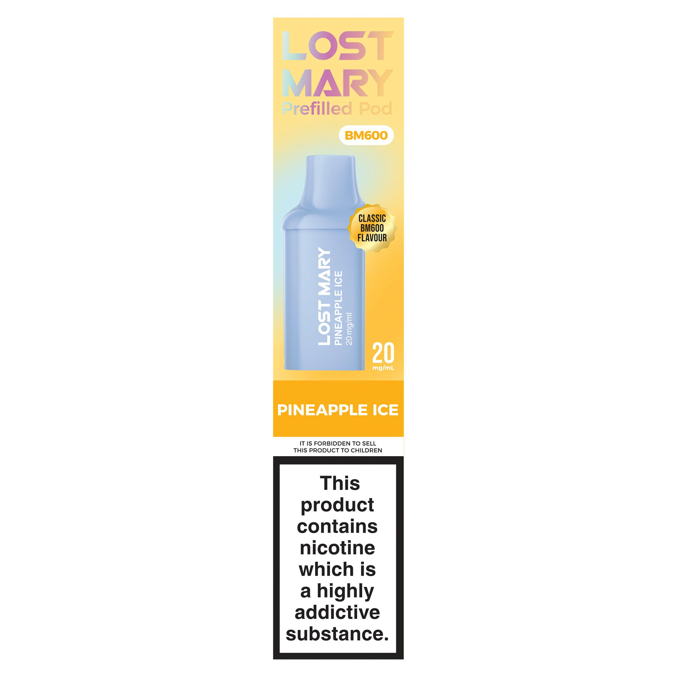 Lost Mary BM600 Pineapple Ice Prefilled Pod Kit 20mg