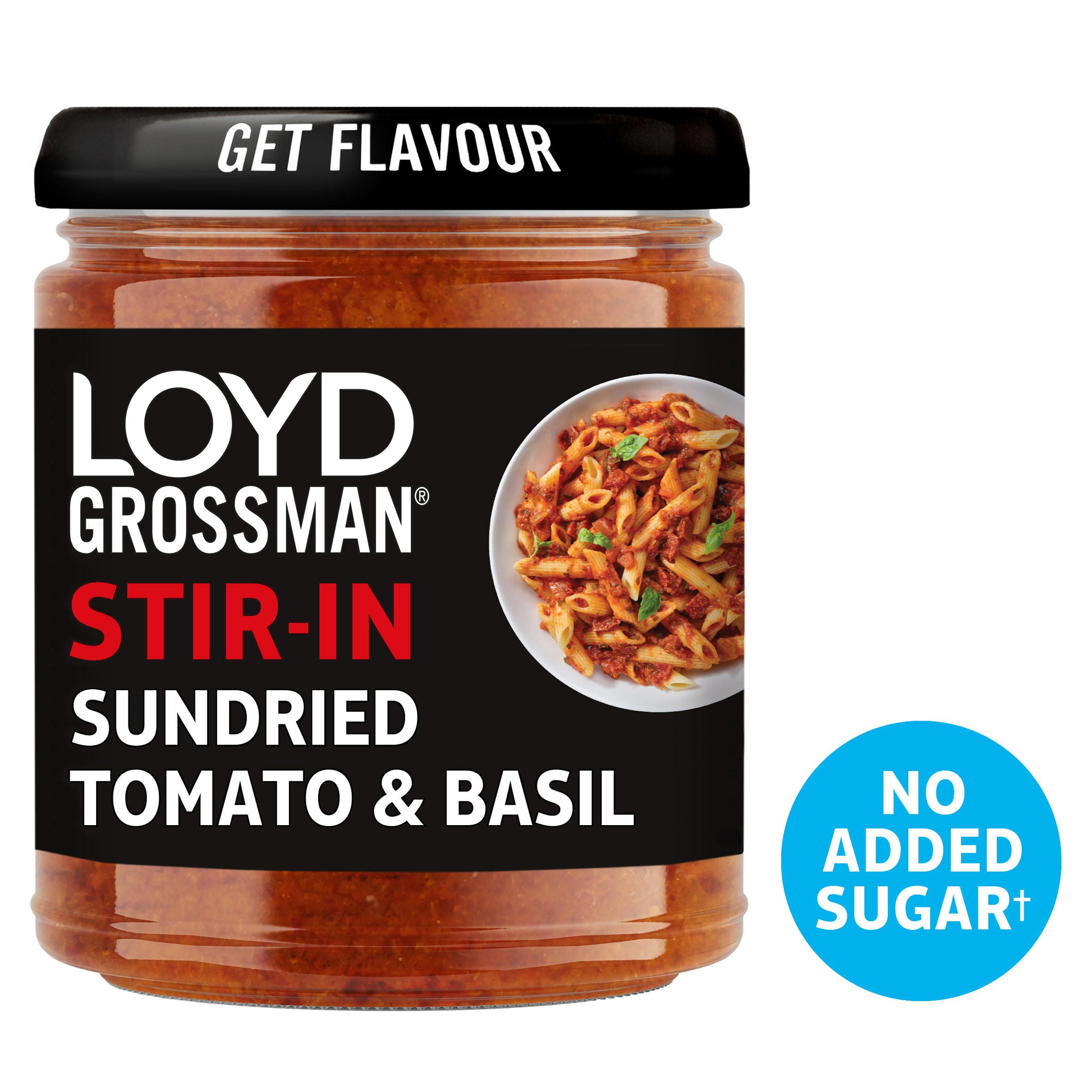 Loyd Grossman Stirin Pasta Sauces Sundried Tomato & Basil 185g Pasta