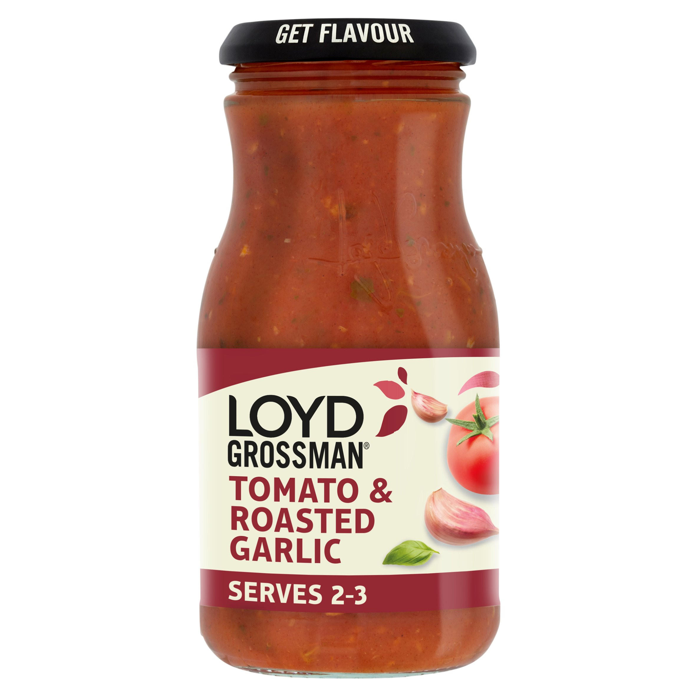 Loyd Grossman Tomato & Roasted Garlic 350g Pasta Sauces Iceland Foods