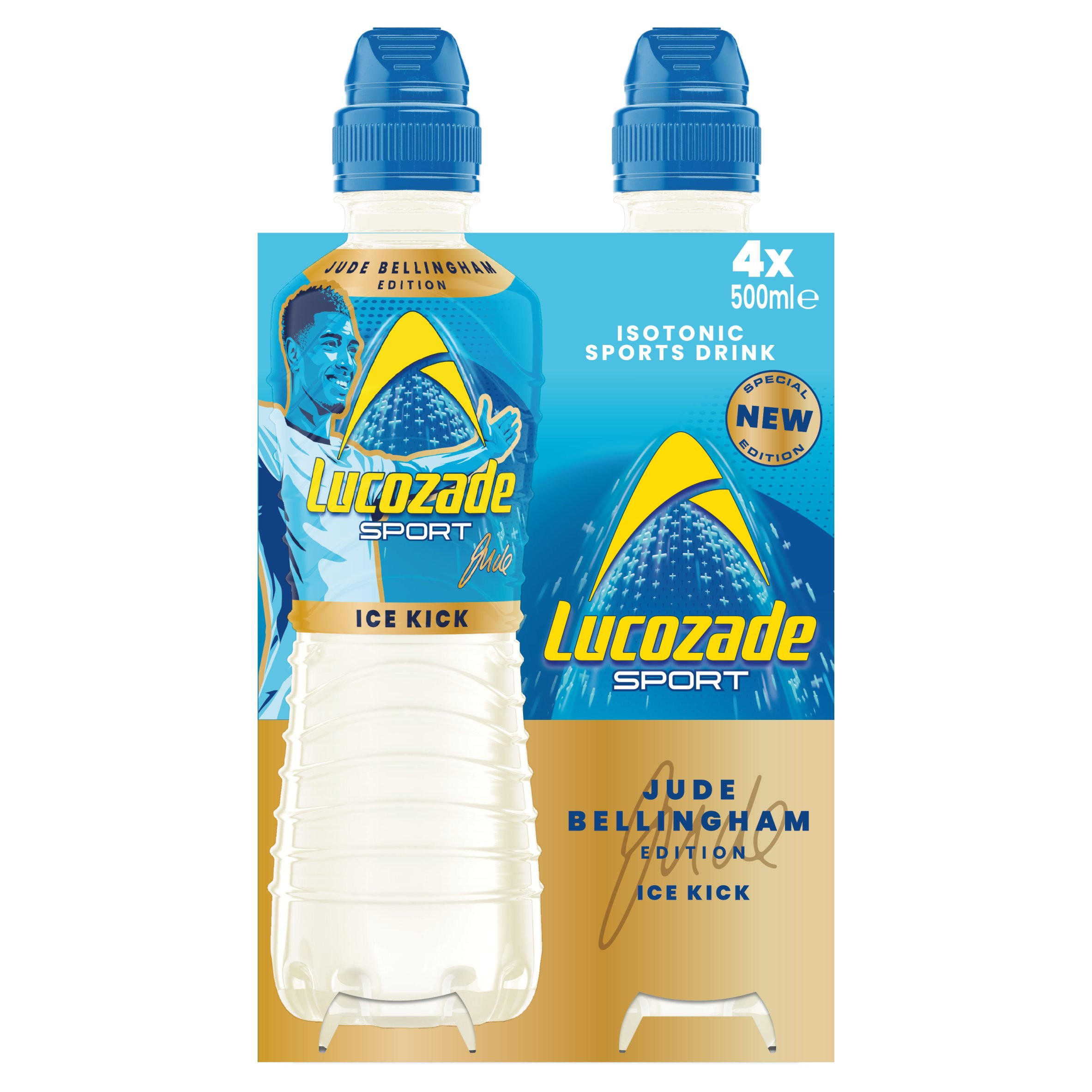 Lucozade Sport Drink Ice Kick Jude Bellingham Edition 4 x 500ml