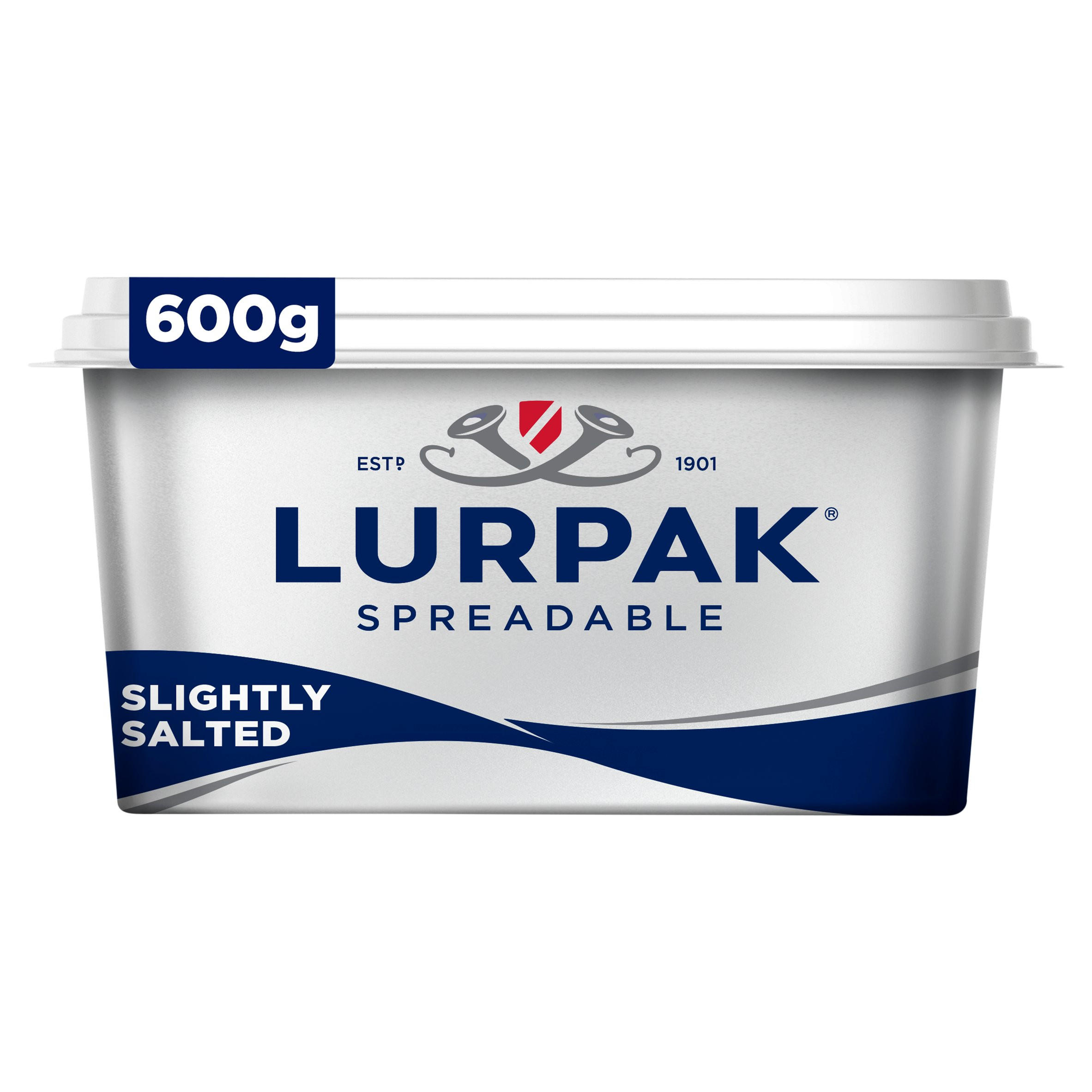 Lurpak Slightly Salted Spreadable Blend of Butter and Rapeseed Oil 600g