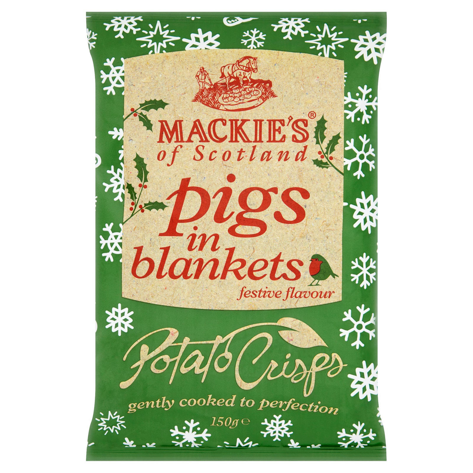 Mackie's of Scotland Pigs in Blankets Festive Flavour Potato Crisps 150g